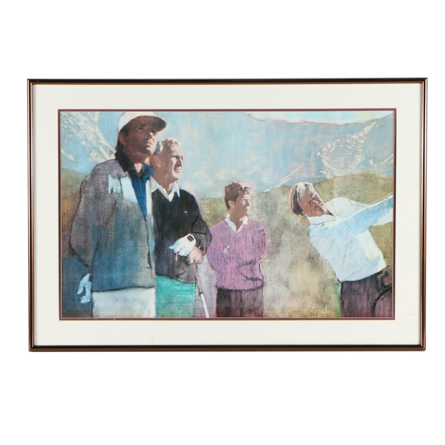 Offset Lithograph After Bernie Fuchs "Golf Classics Legends"