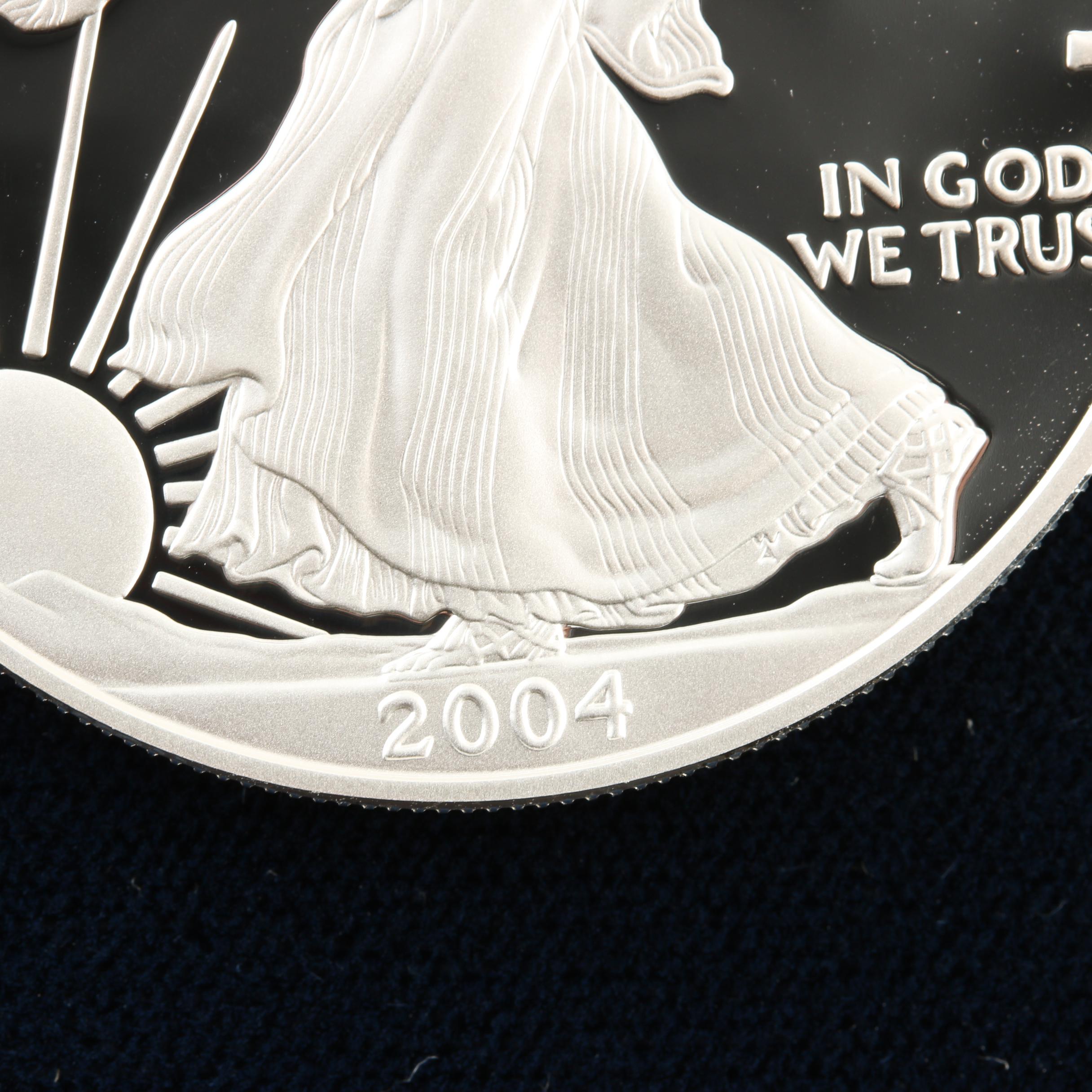 2004-W Walking Liberty Silver Eagle Proof Bullion Coin