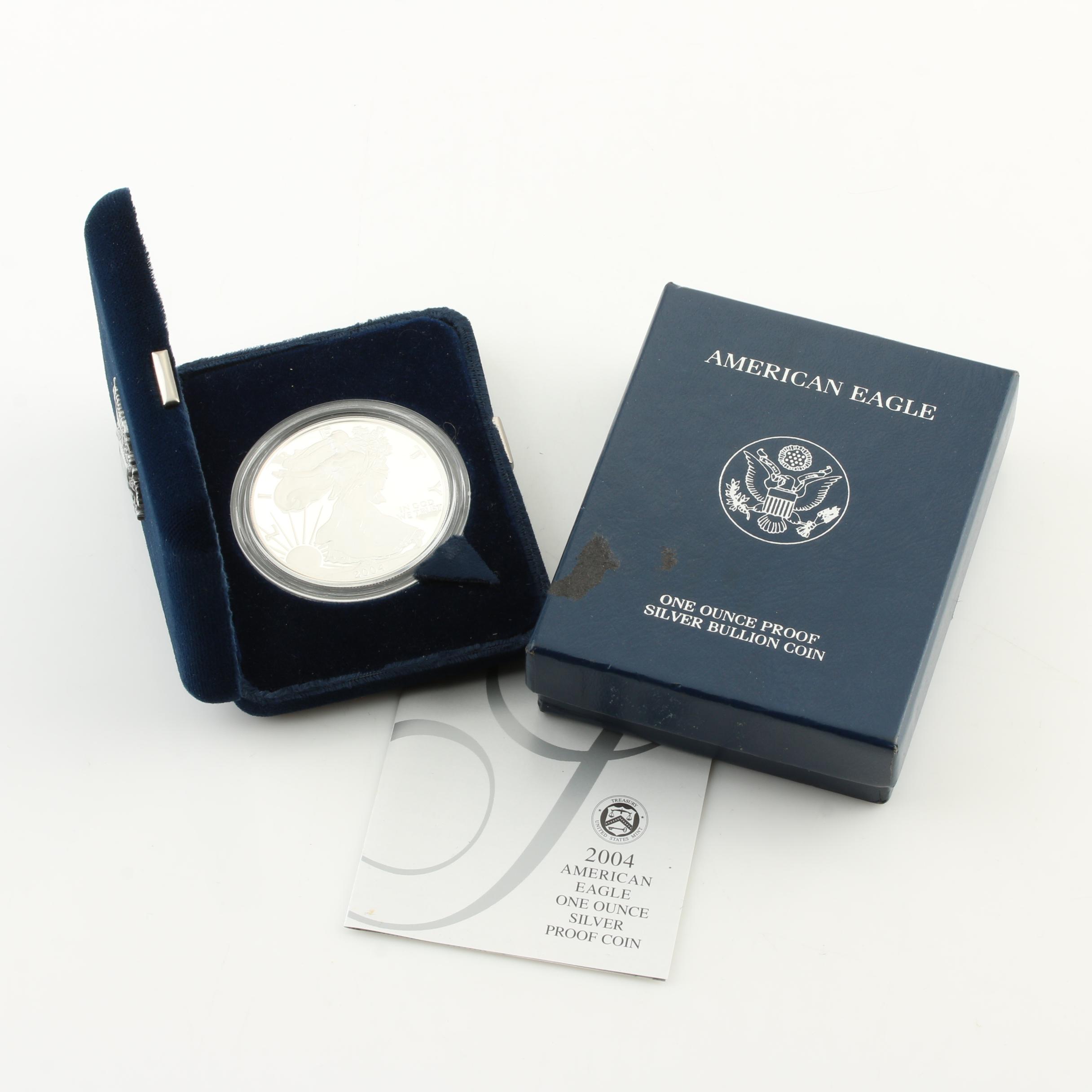 2004-W Walking Liberty Silver Eagle Proof Bullion Coin