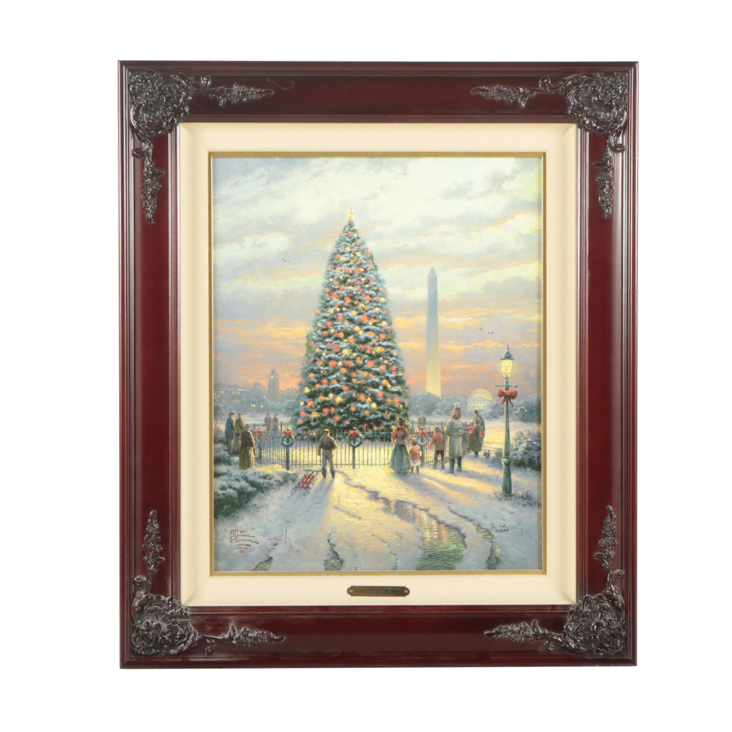 Thomas Kinkade Embellished Giclee "Symbols of Freedom"