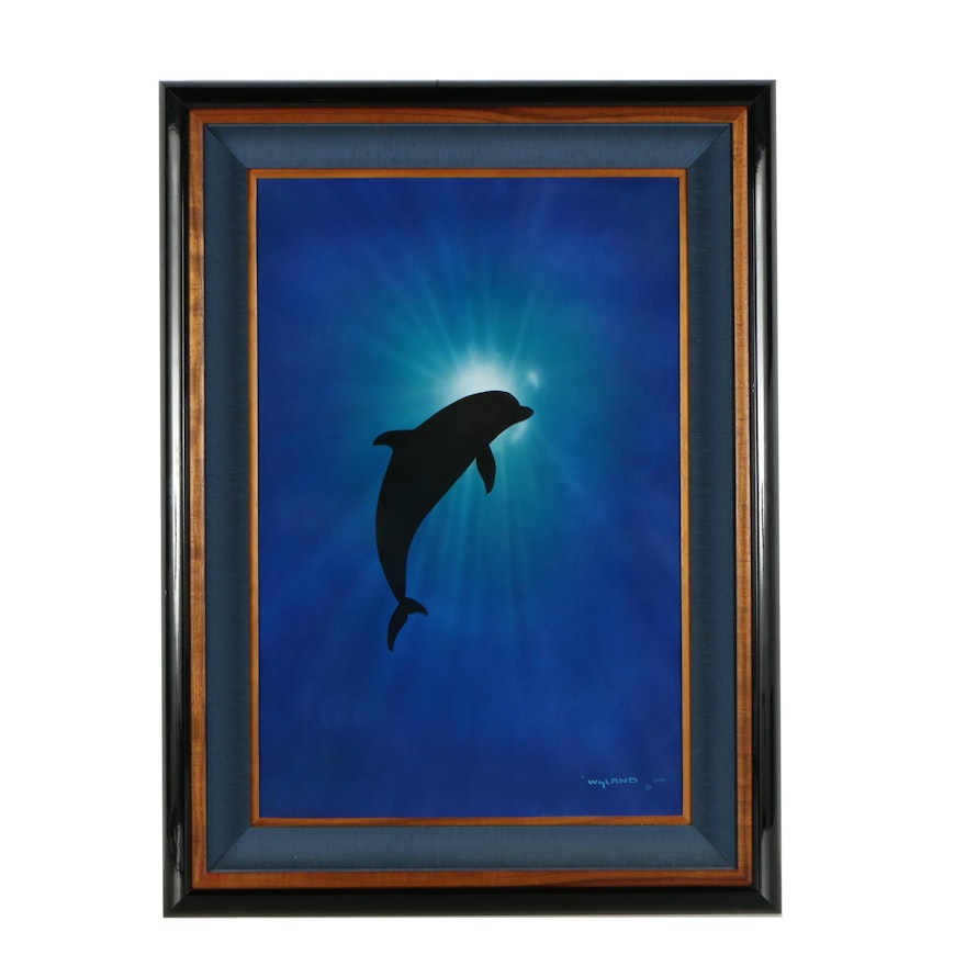 Robert Wyland Airbrush Painting "A Dolphin Day"