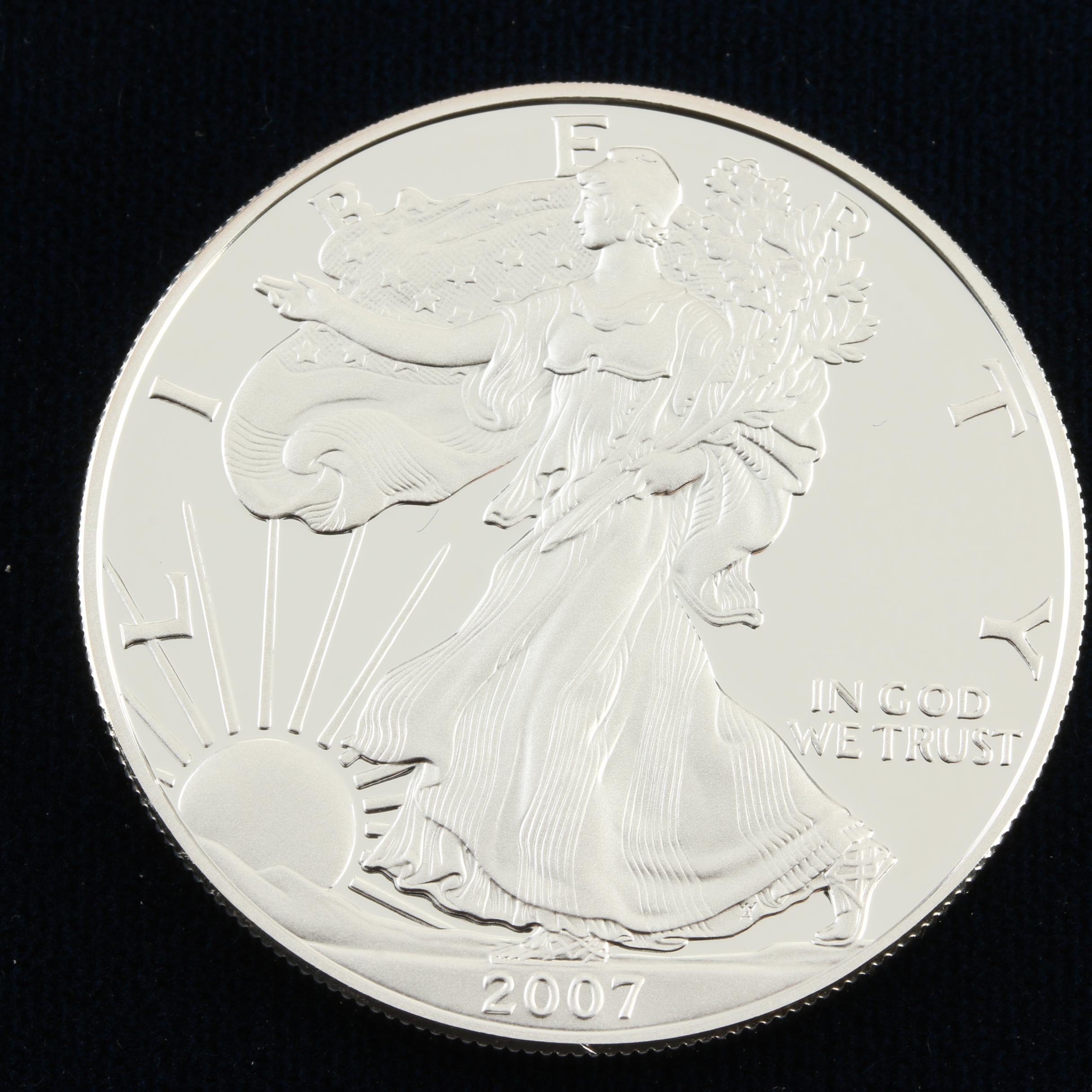 2007-W Walking Liberty Silver Eagle Proof Bullion Coin