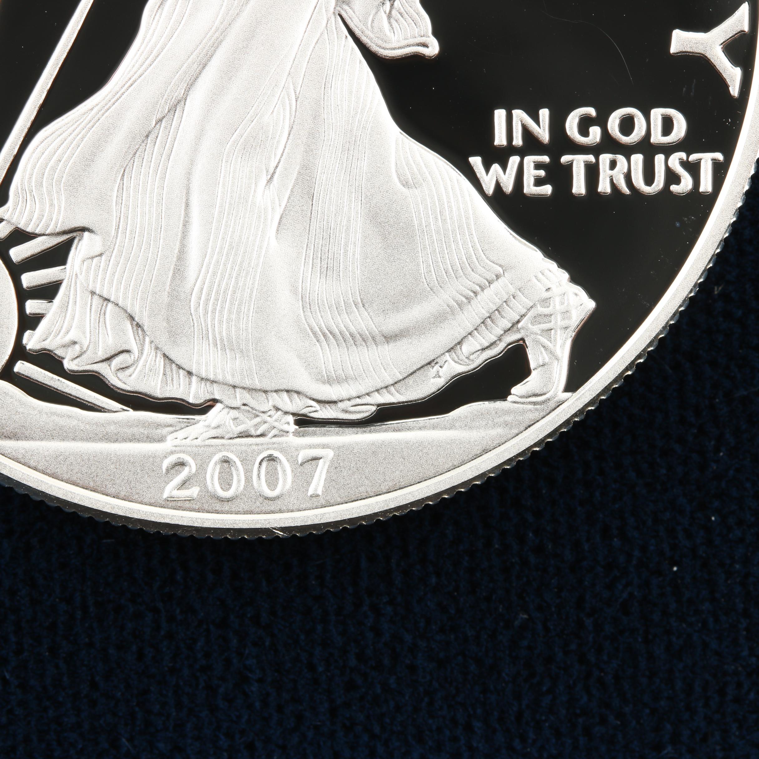 2007-W Walking Liberty Silver Eagle Proof Bullion Coin