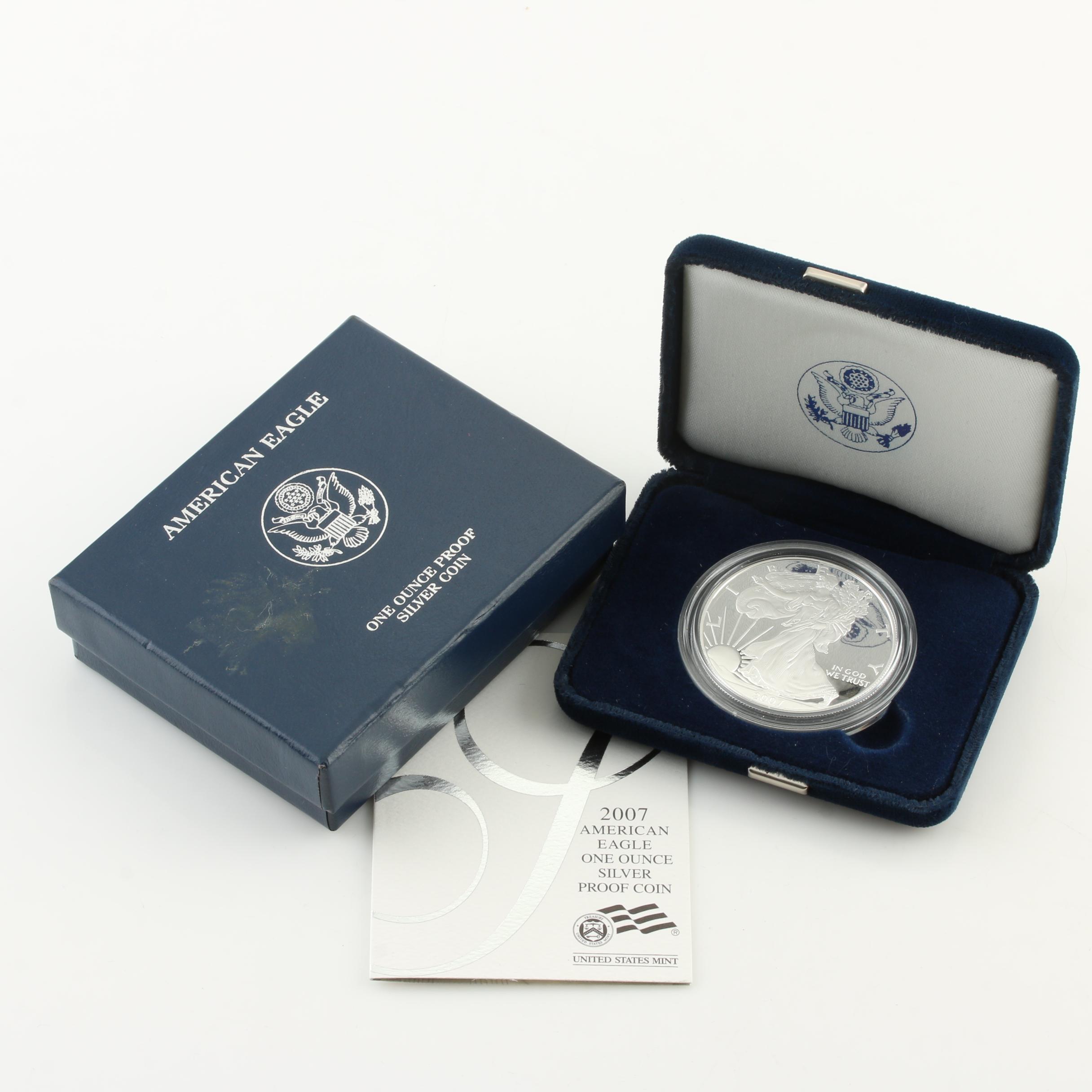 2007-W Walking Liberty Silver Eagle Proof Bullion Coin