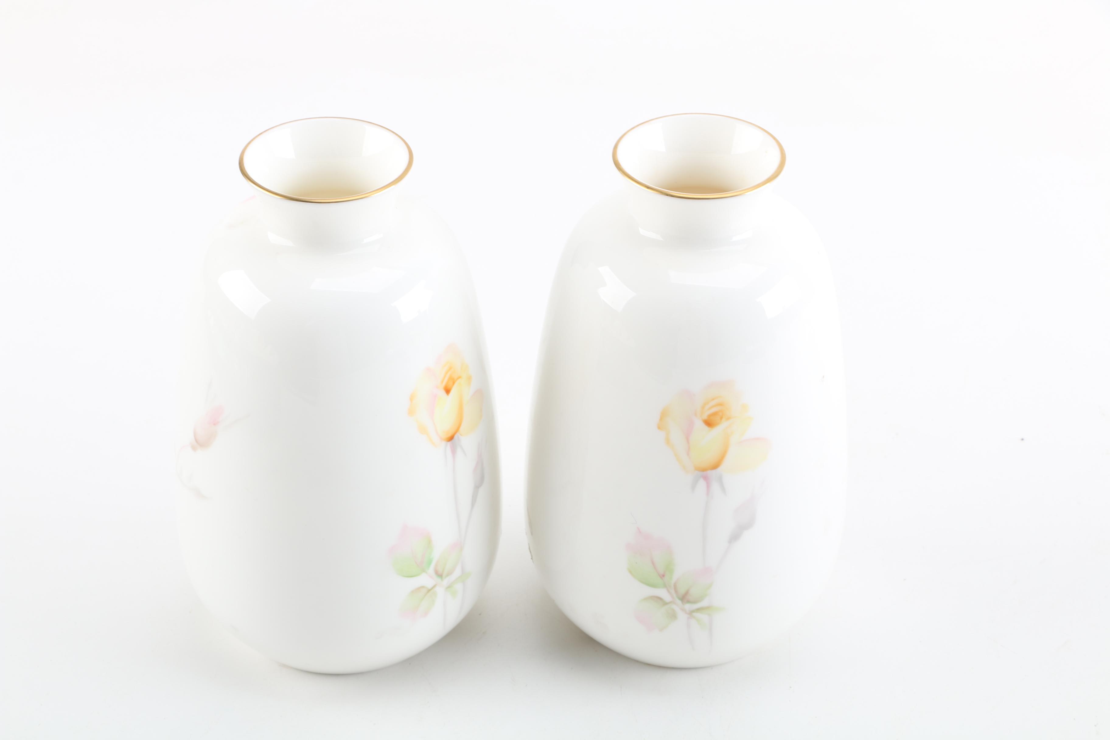 Vintage Noritake Japanese Porcelain Vases