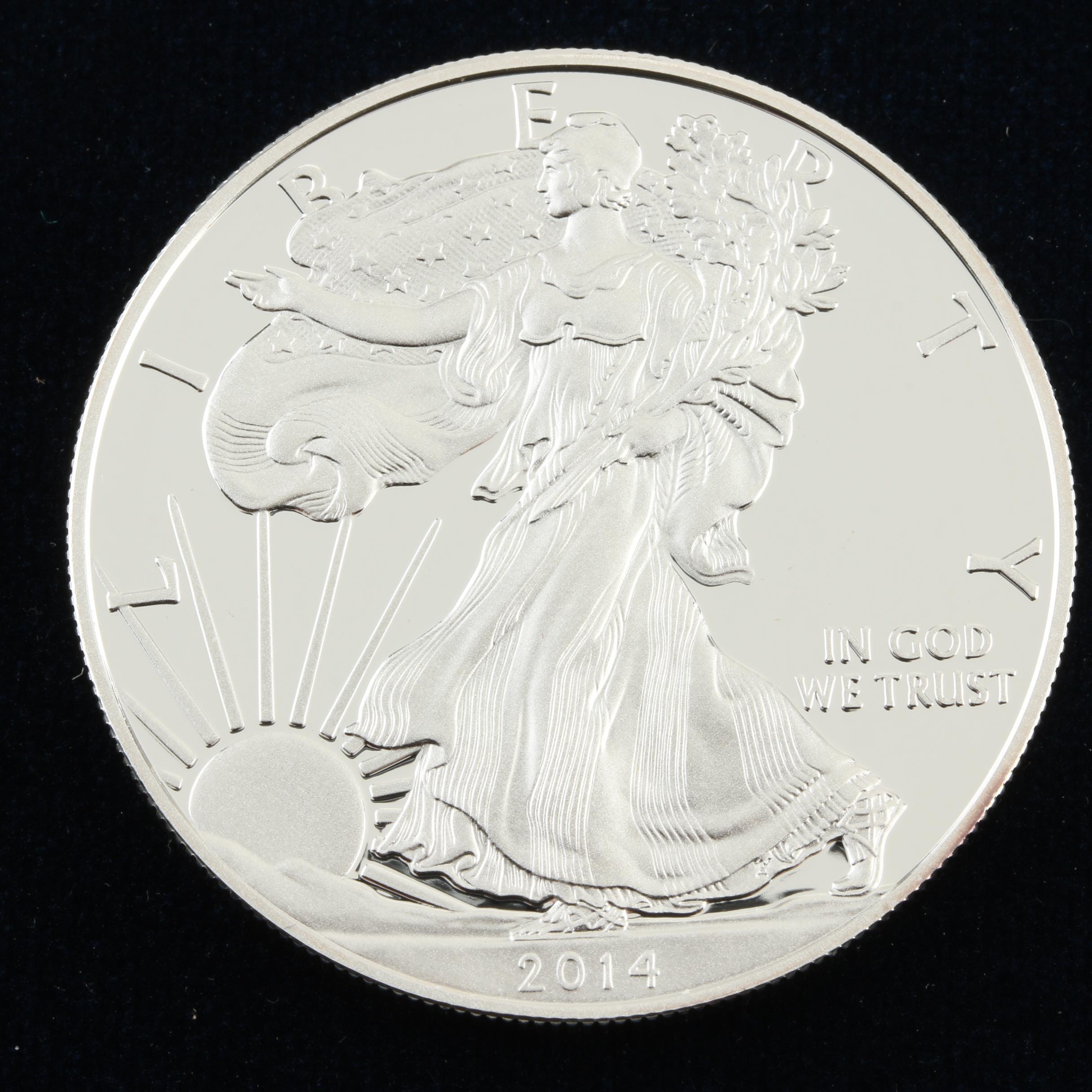 2014-W Walking Liberty Silver Eagle Proof Bullion Coin