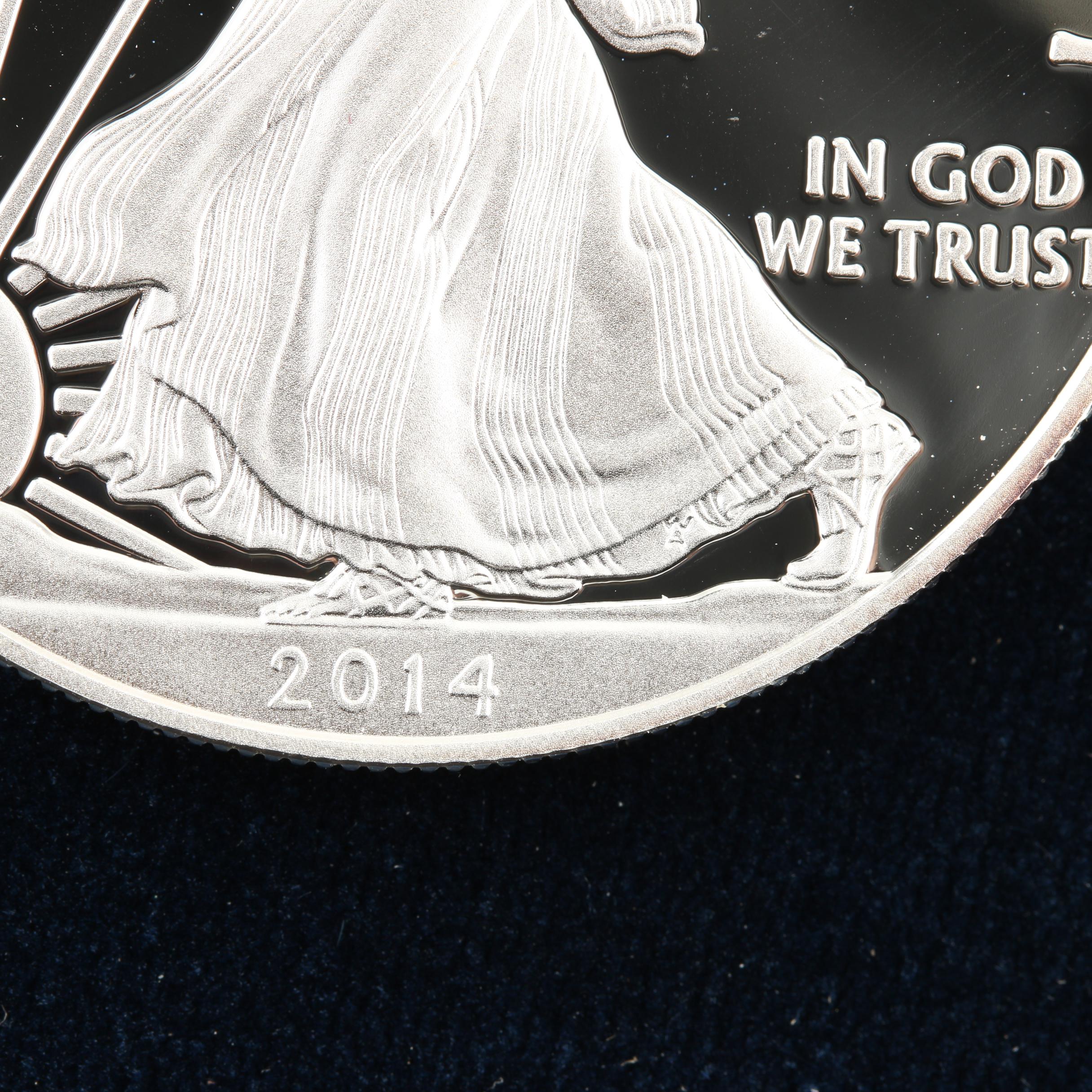 2014-W Walking Liberty Silver Eagle Proof Bullion Coin