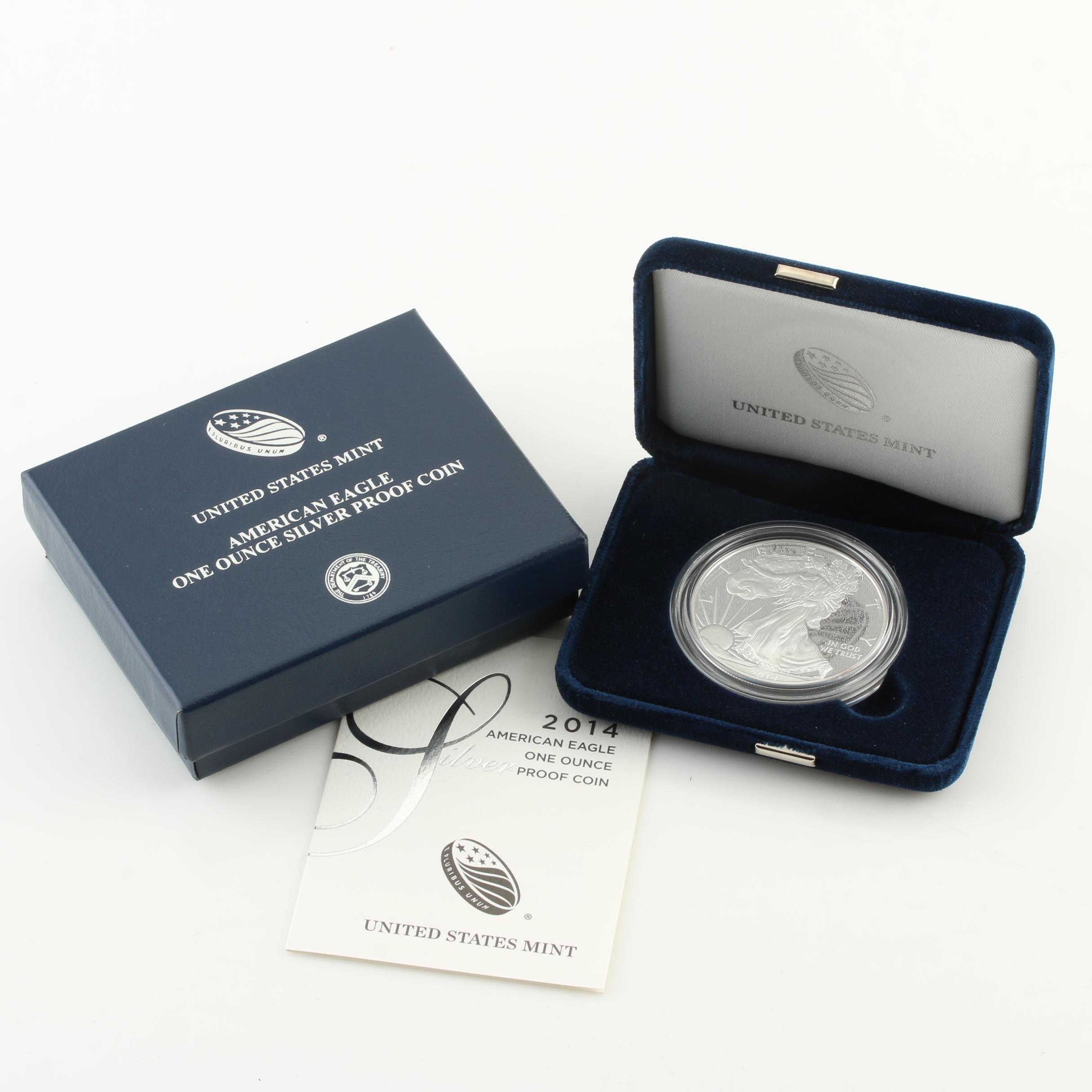 2014-W Walking Liberty Silver Eagle Proof Bullion Coin