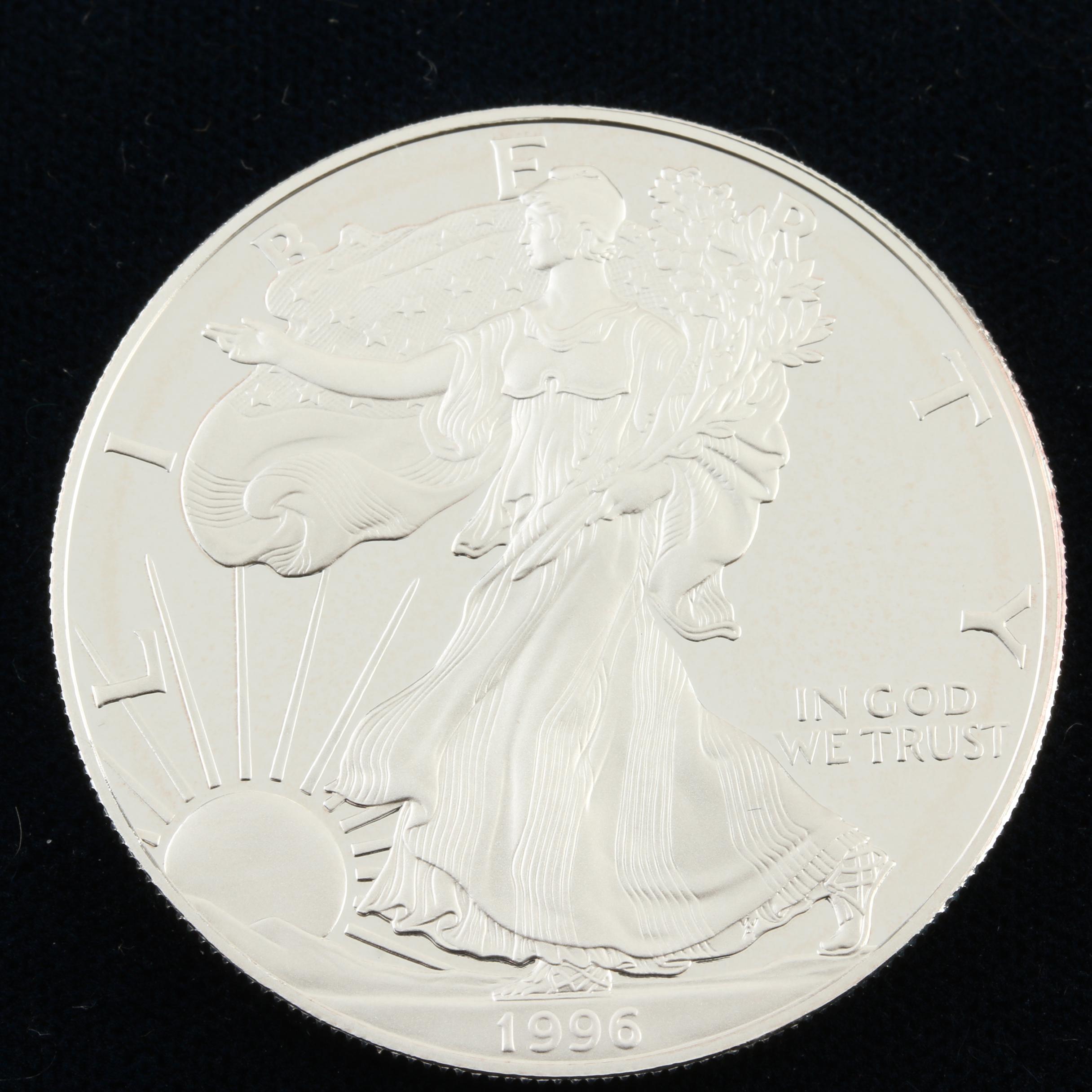 1996-P Walking Liberty Silver Eagle proof Bullion Coin