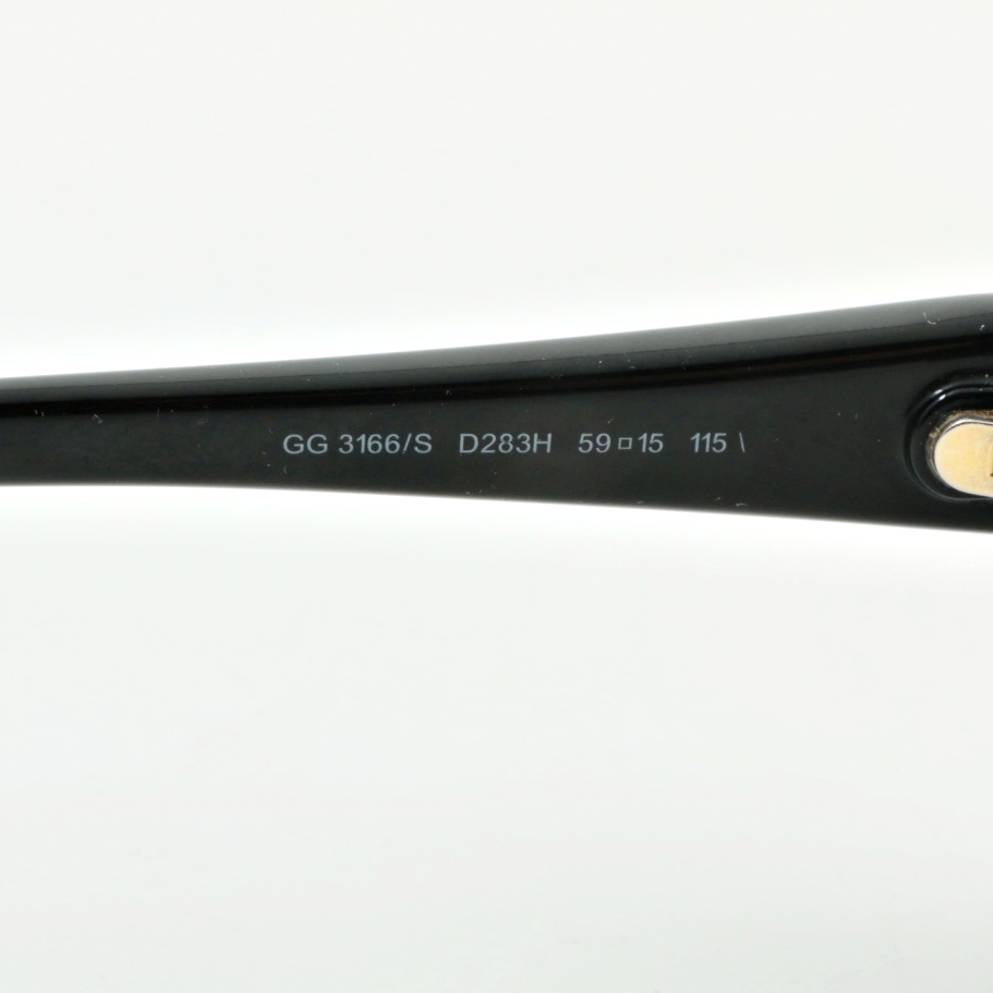 Gucci Black Sunglasses GG 3166/S D283H 59MM