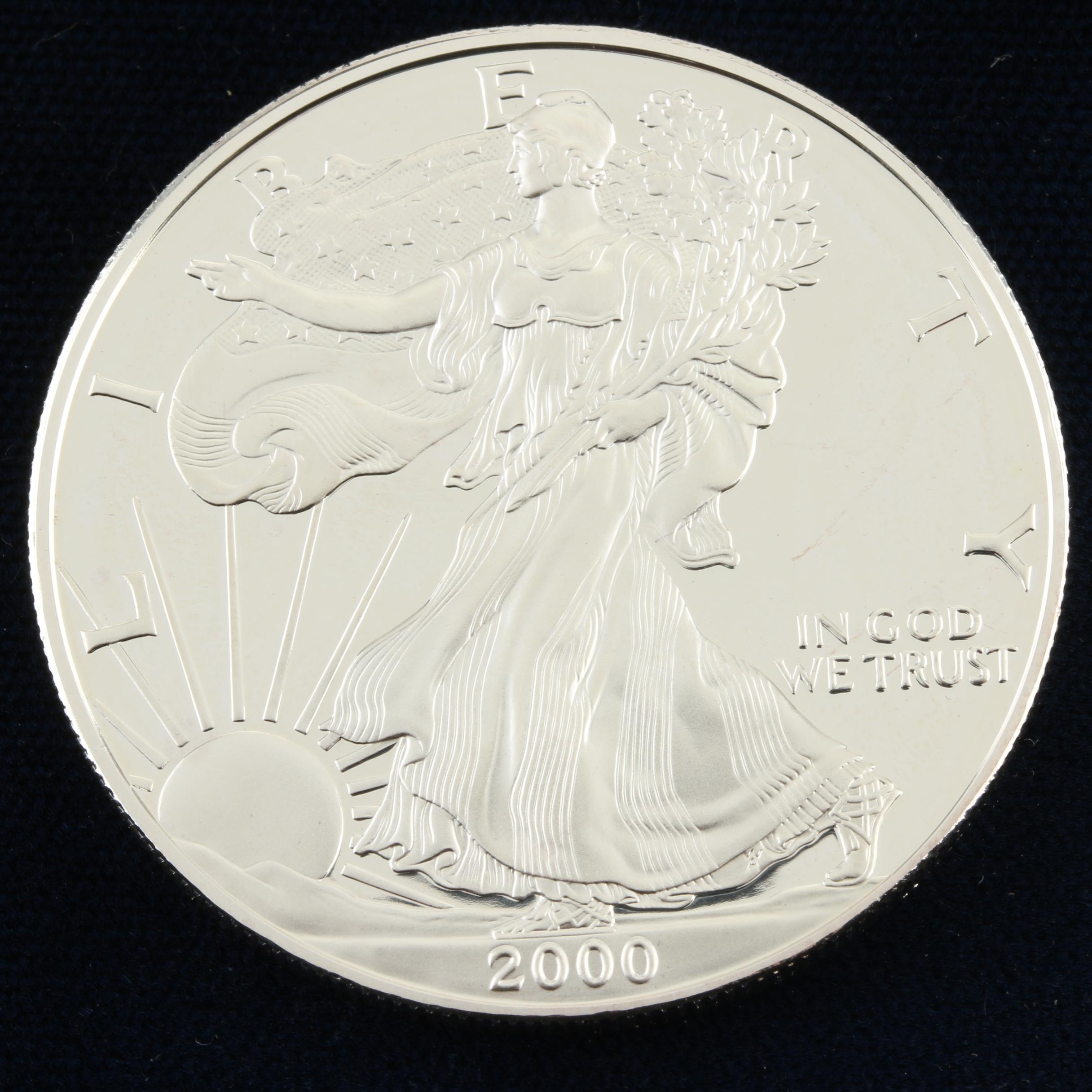 2000-P Walking Liberty Silver Eagle Proof Bullion Coin