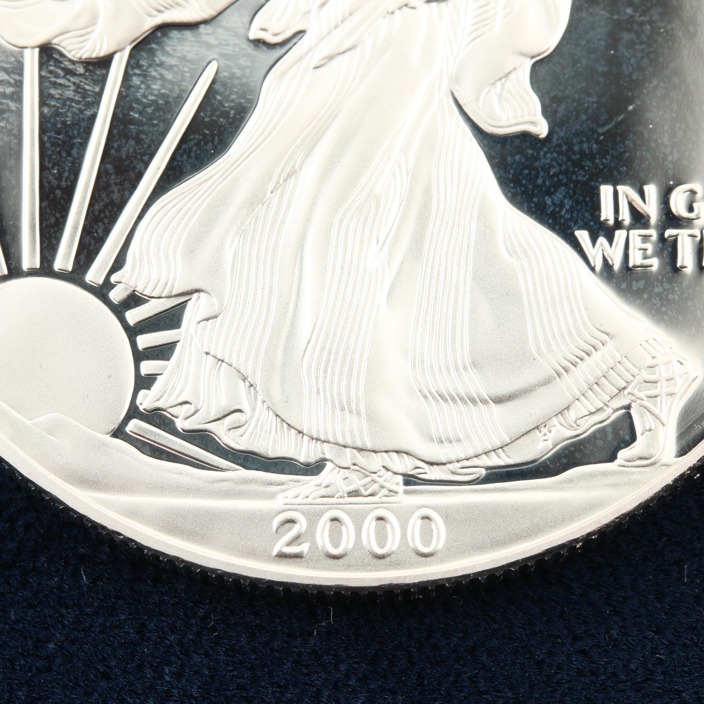 2000-P Walking Liberty Silver Eagle Proof Bullion Coin