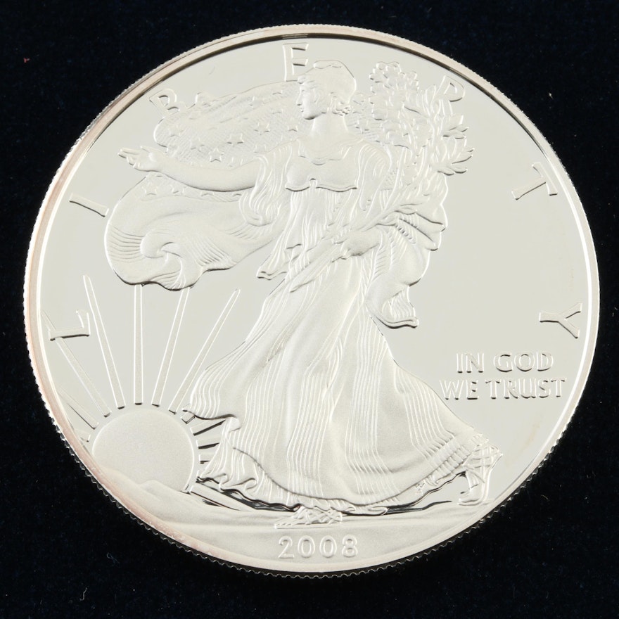 2008-W Walking Liberty Silver Eagle Proof Bullion Coin