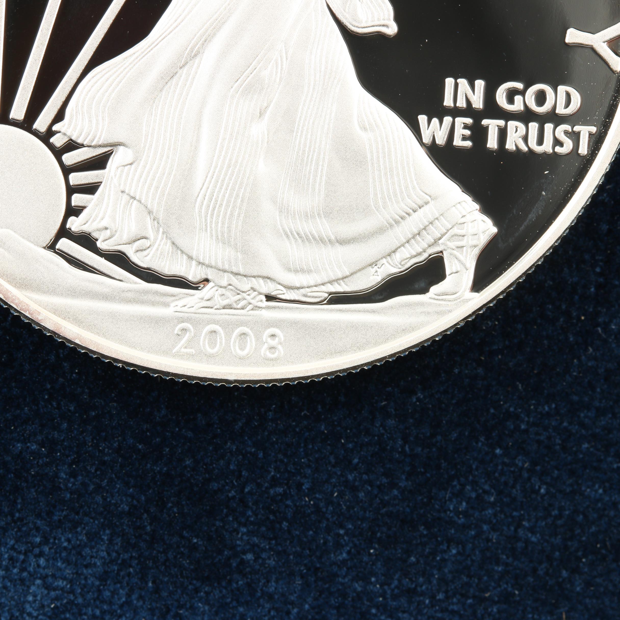 2008-W Walking Liberty Silver Eagle Proof Bullion Coin