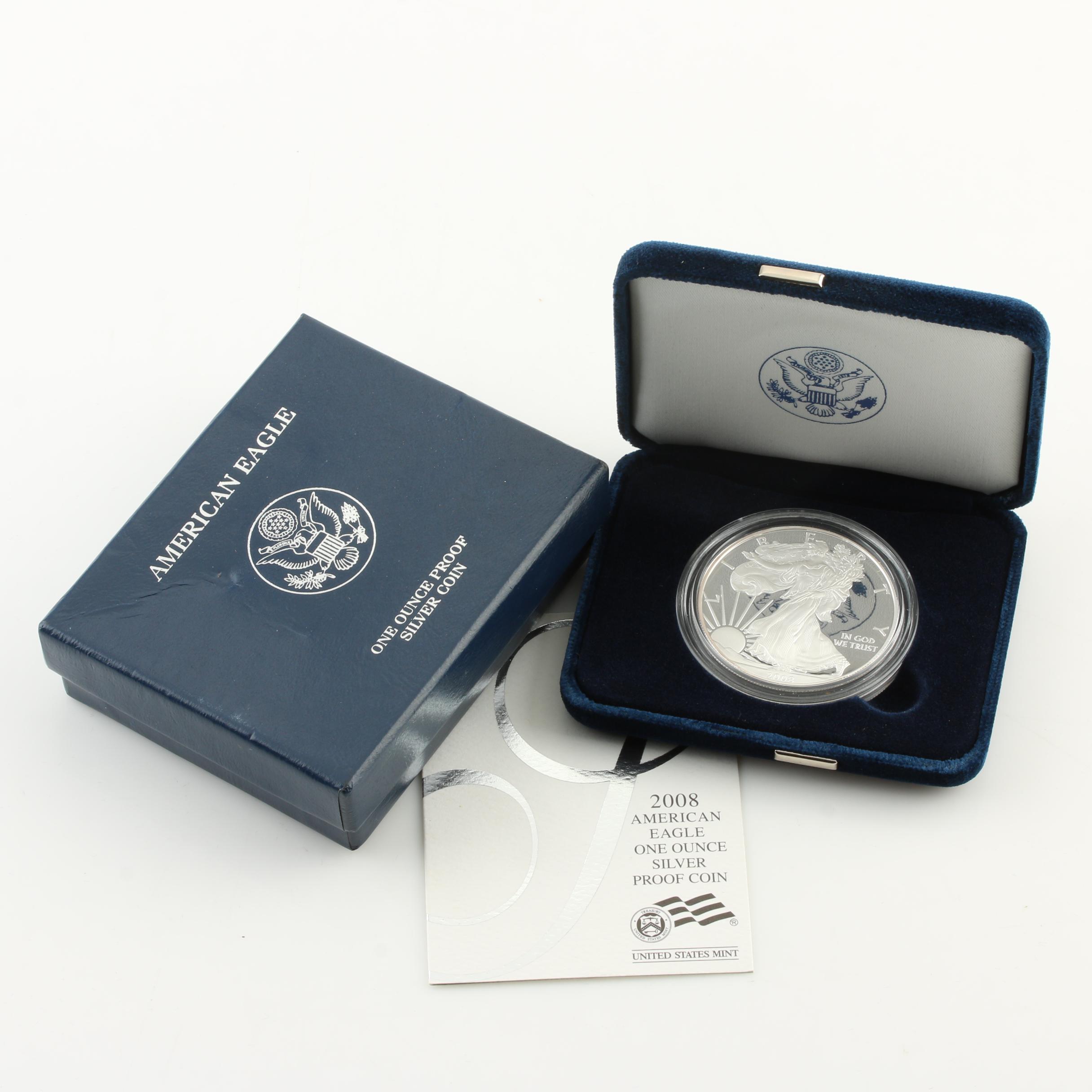 2008-W Walking Liberty Silver Eagle Proof Bullion Coin