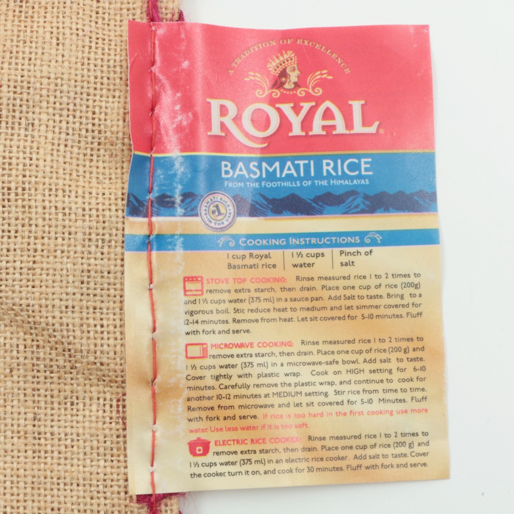 Royal Basmati Rice Bag with Handles