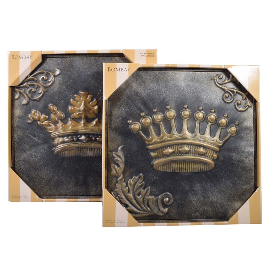 Bombay Company Pressed Tin Wall Plaques