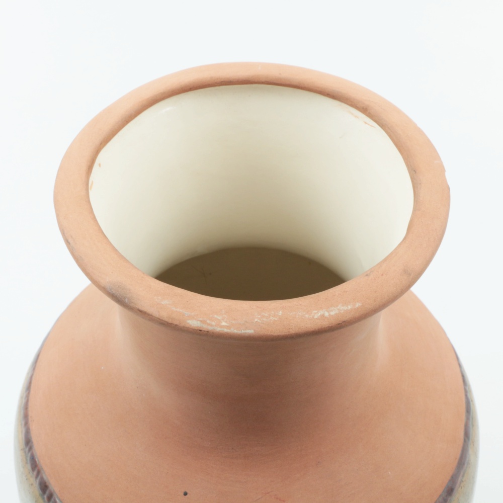 Hand Decorated Southwestern Style Terracotta Vase