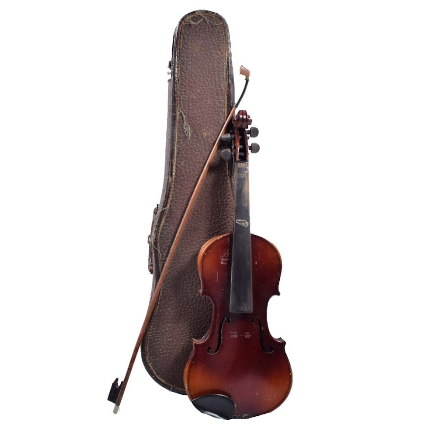 Vintage Reproduction Antonius Stradivarius Cremonenfis Violin