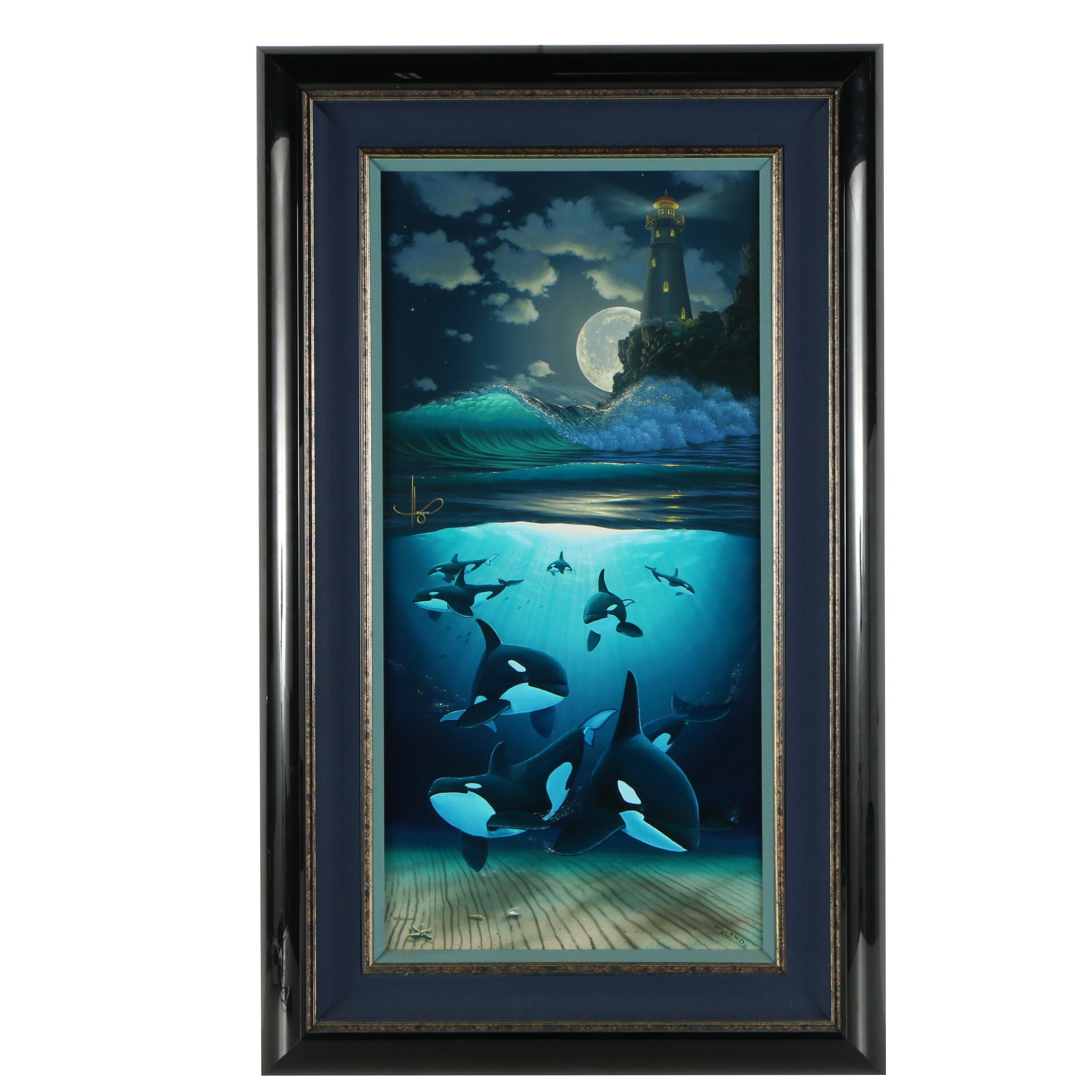 Wyland and Hogue Giclee "Guiding Light"