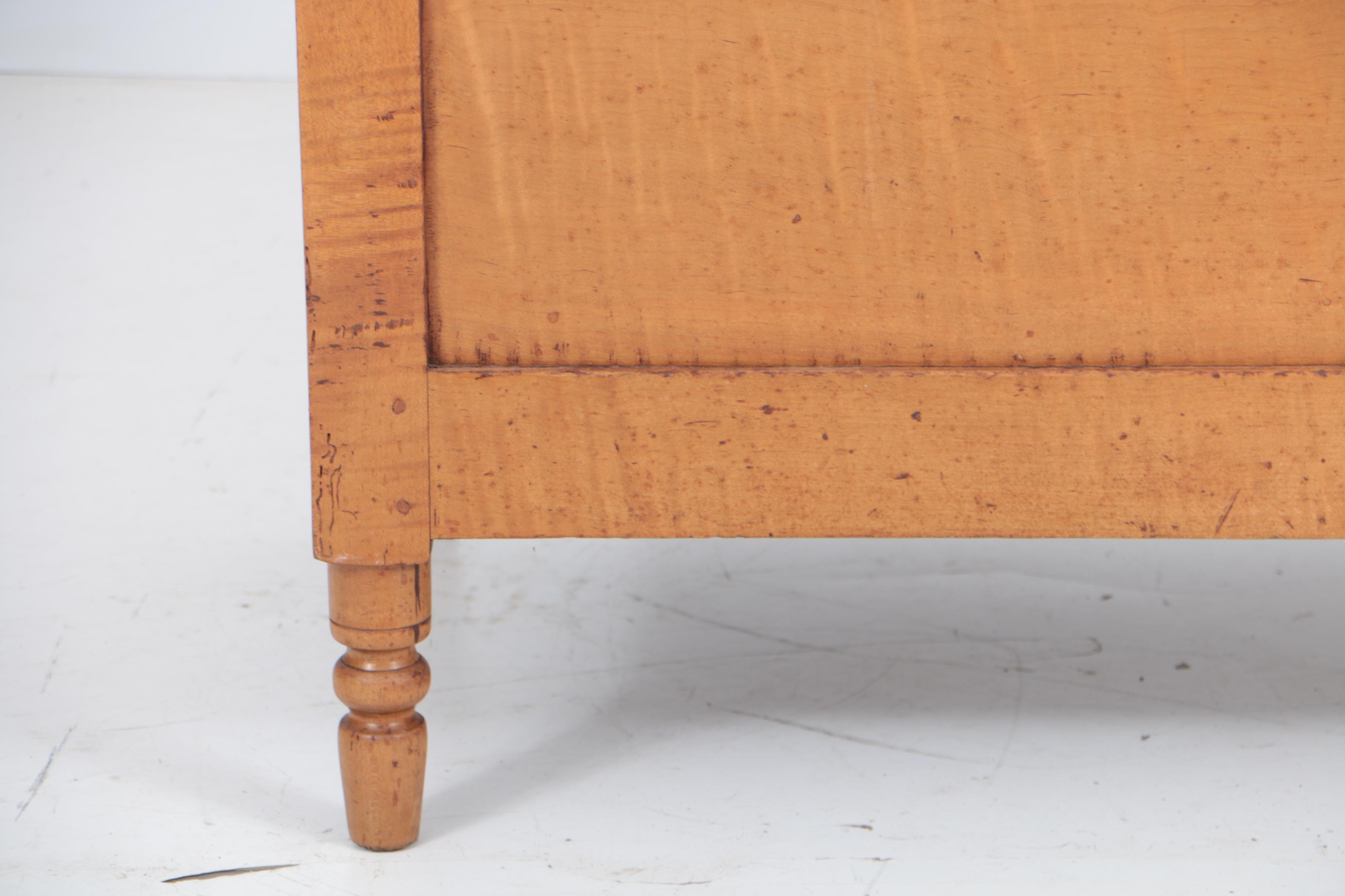 Antique Tiger Maple Blanket Chest