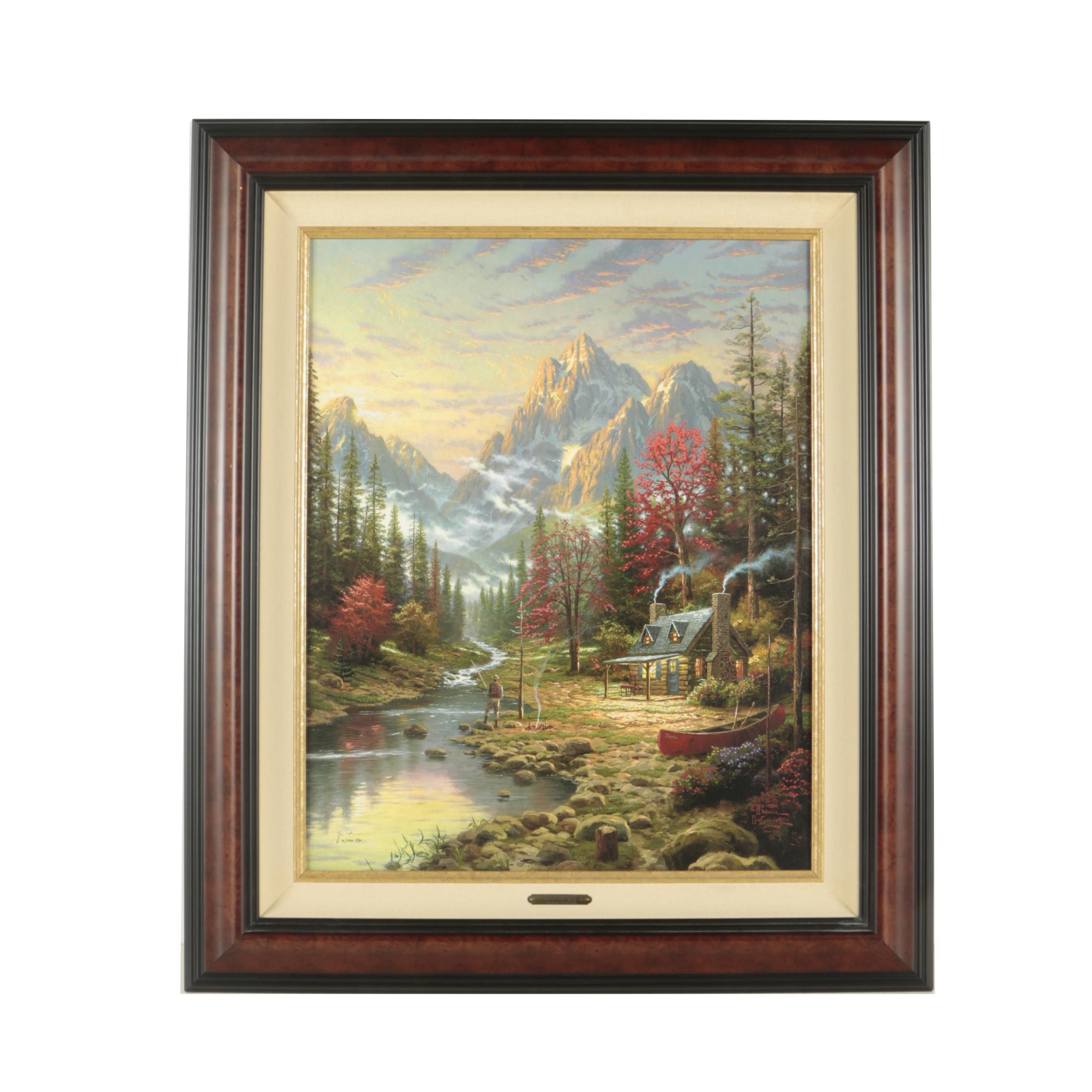 Thomas Kinkade Embellished Giclee "The Good Life"