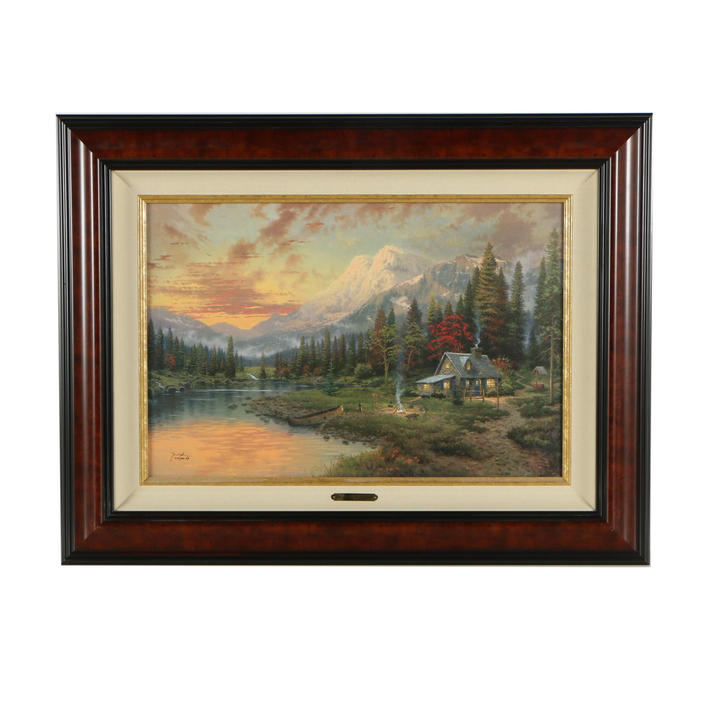 Thomas Kinkade Limited Edition Offset Lithograph "Evening Majesty"