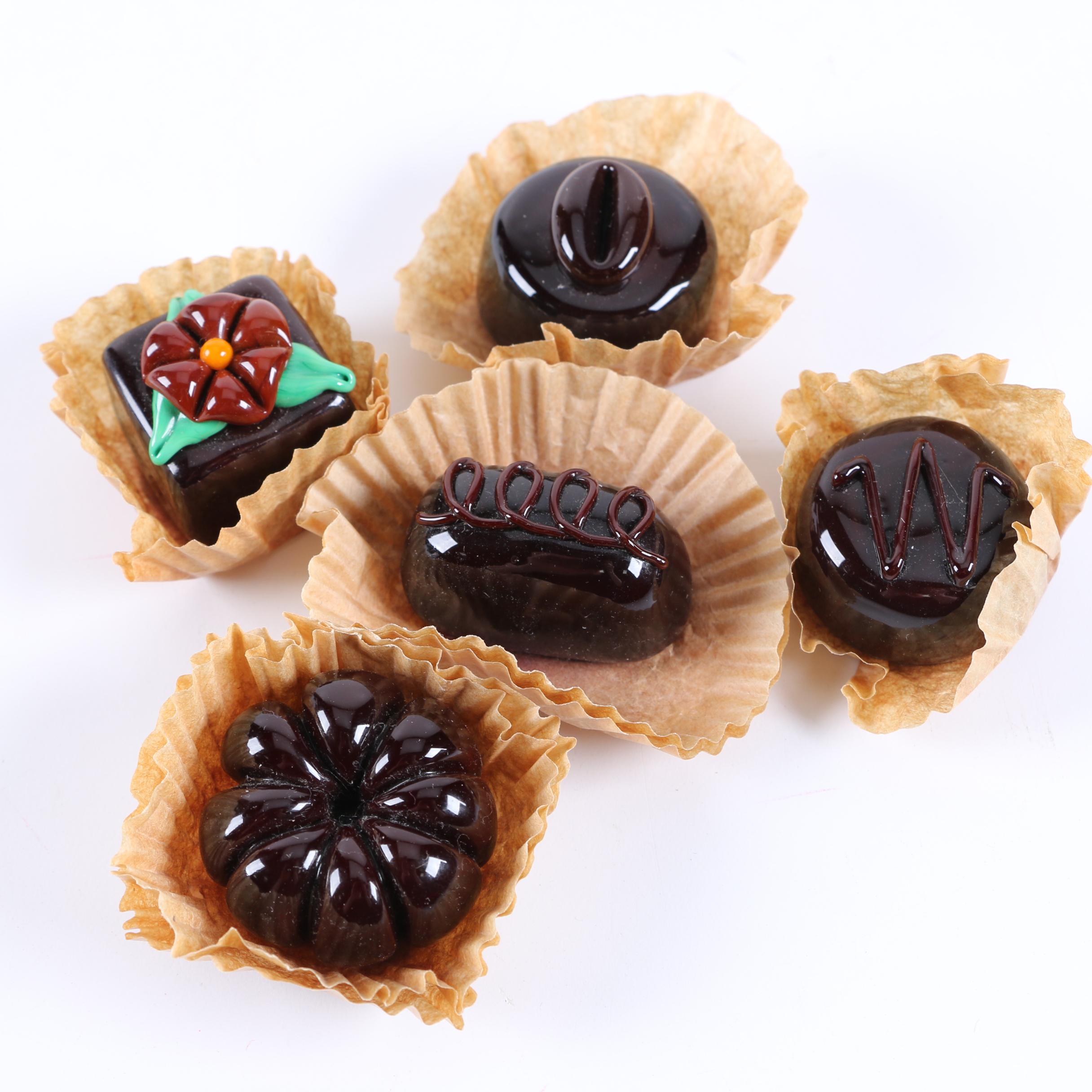 Hulet & Hulet Art Glass "Chocolates"