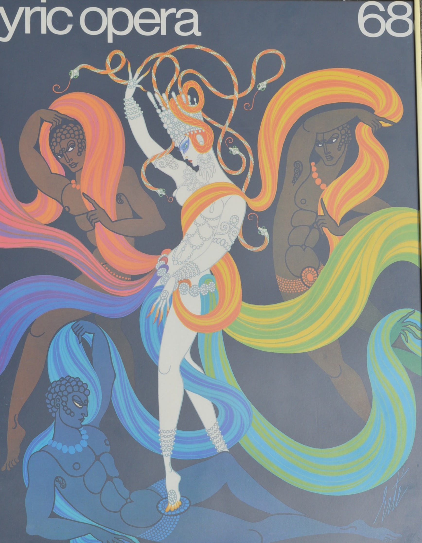 Erte Lyric Opera Poster, Circa 1968
