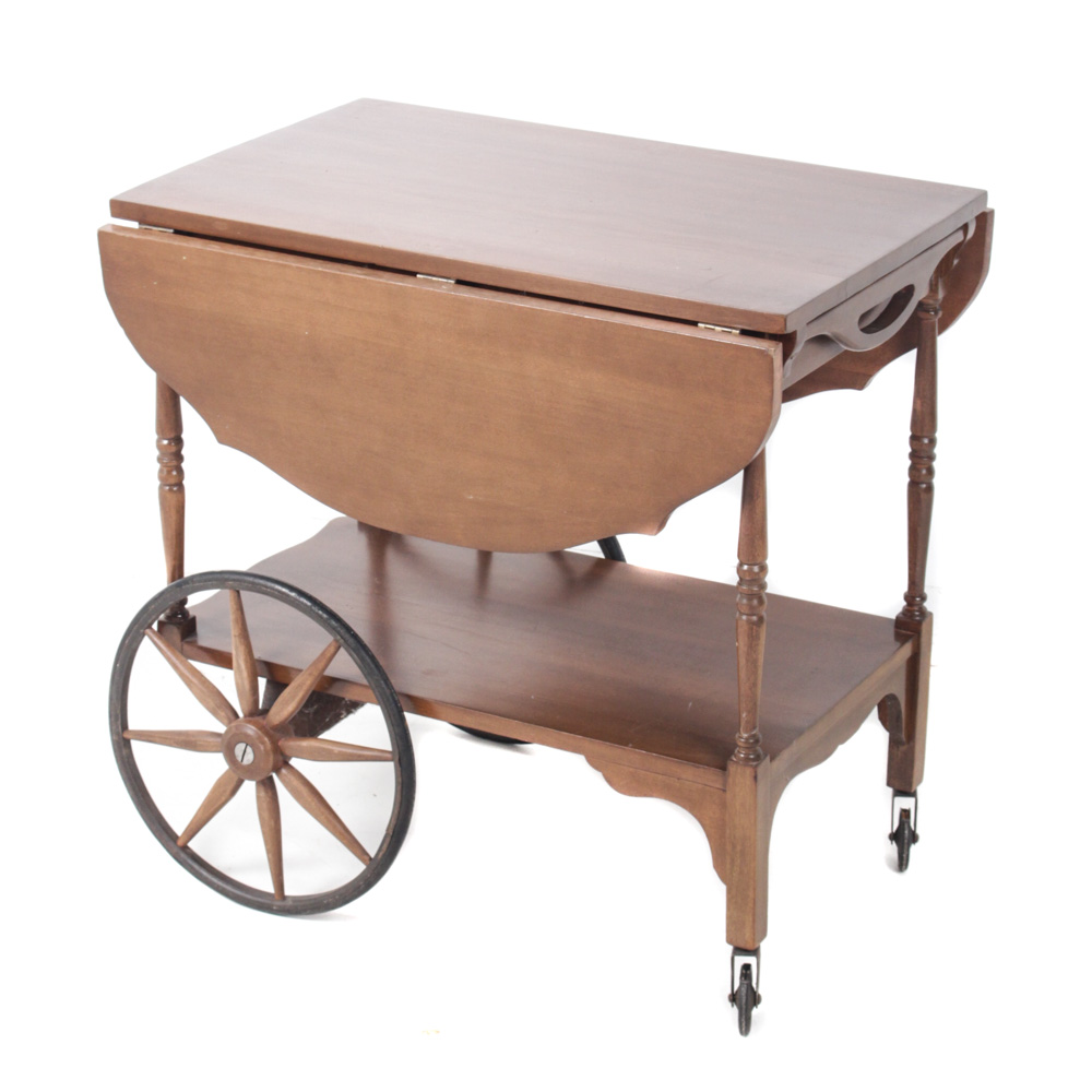 Vintage Wooden Tea Cart