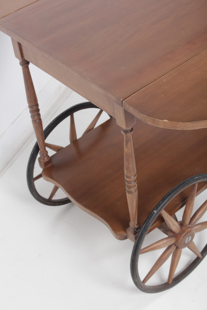 Vintage Wooden Tea Cart