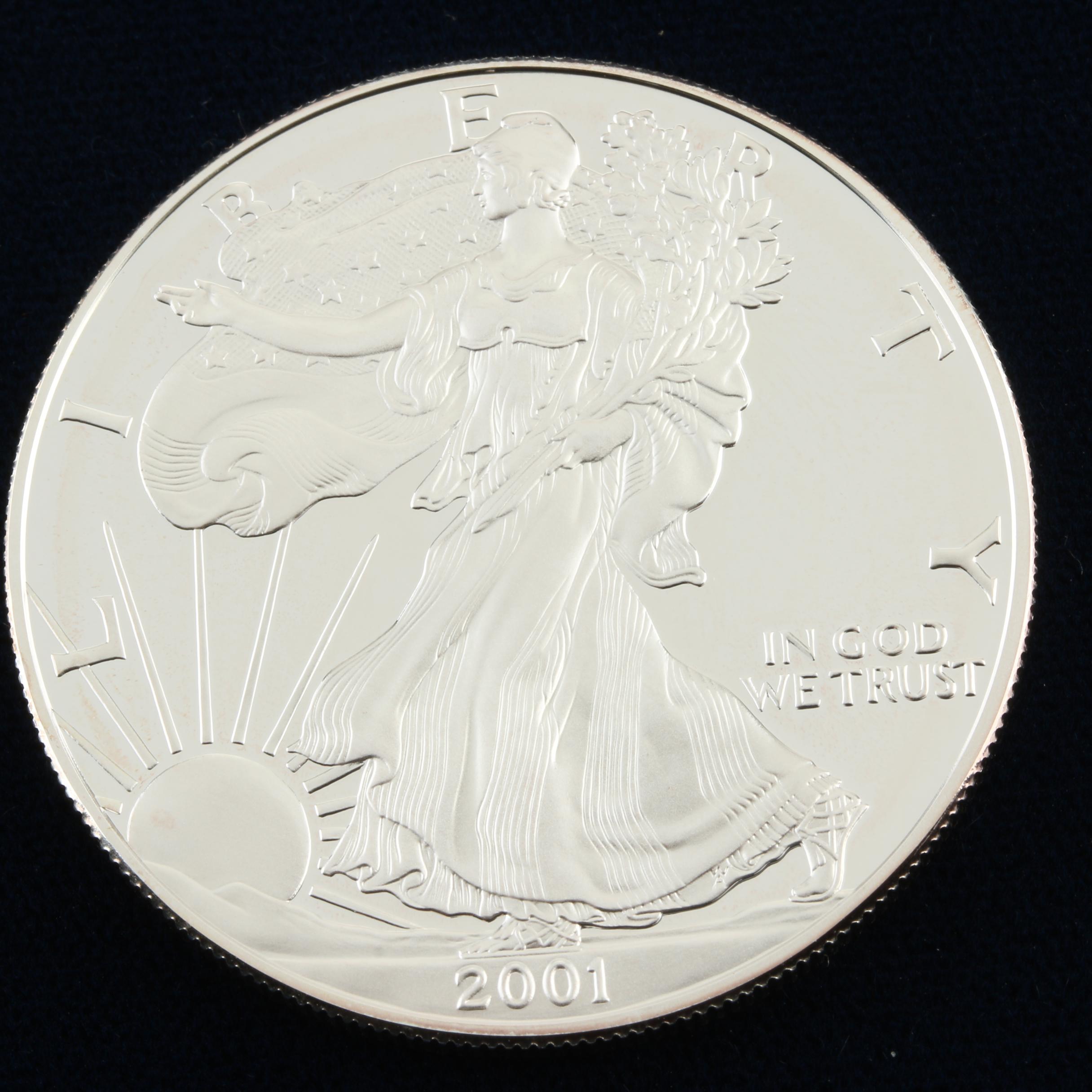 2001-W Walking Liberty Silver Eagle Proof Bullion Coin
