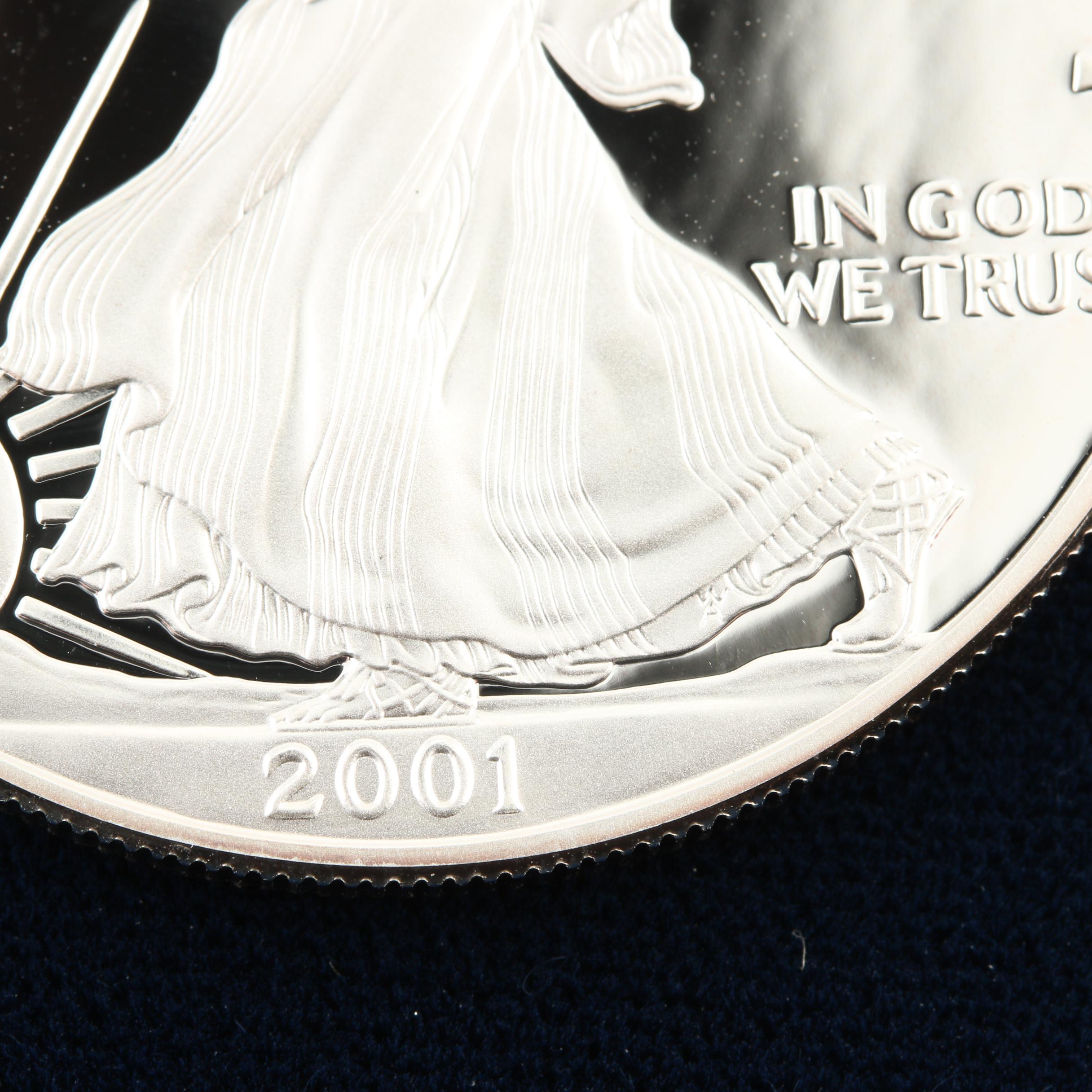 2001-W Walking Liberty Silver Eagle Proof Bullion Coin