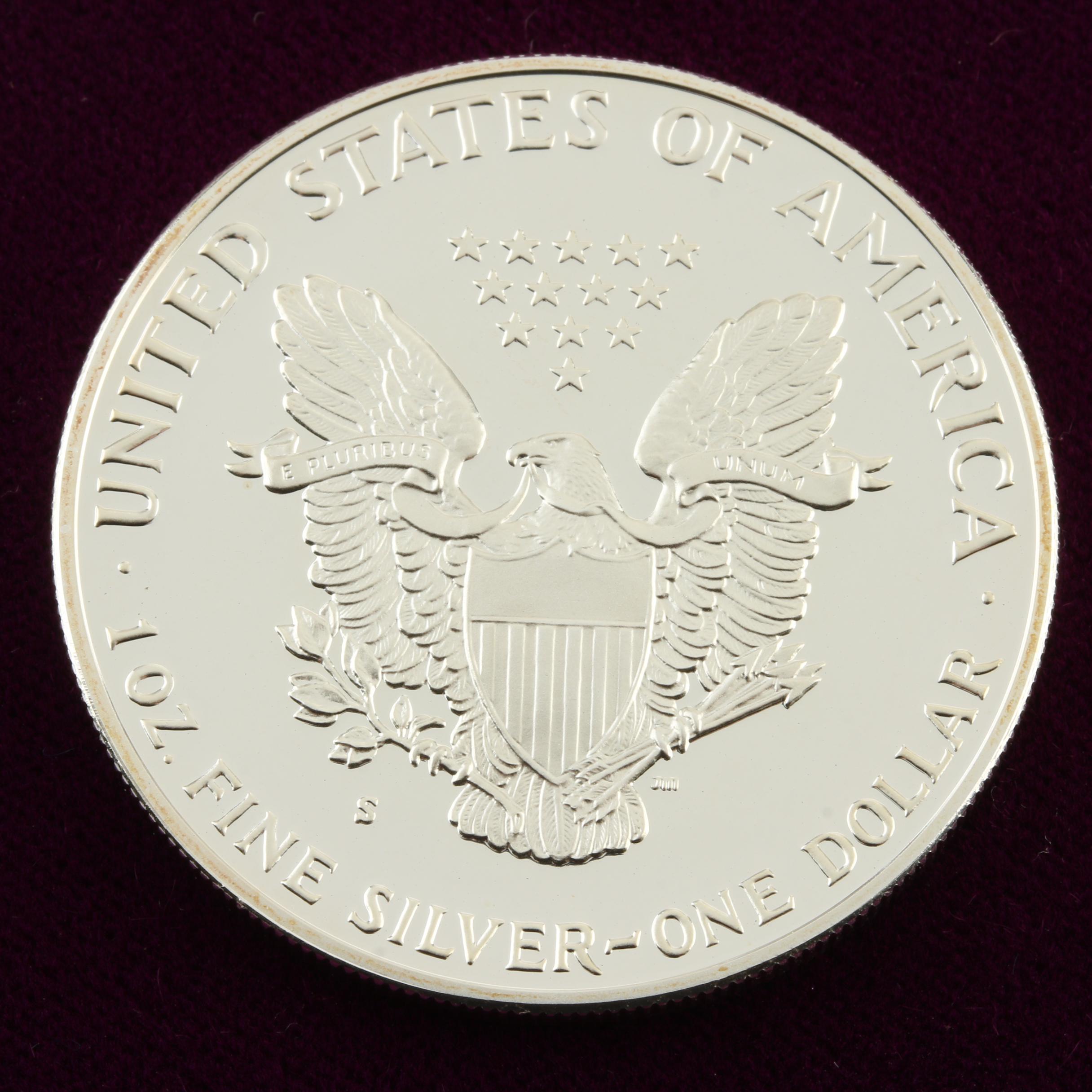 1987-S Walking Liberty Silver Eagle Proof Bullion Coin