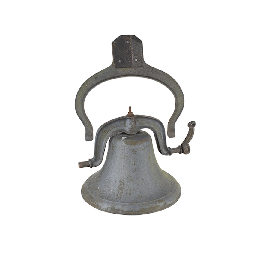 Semi-Antique Cast Iron Bell and Yoke