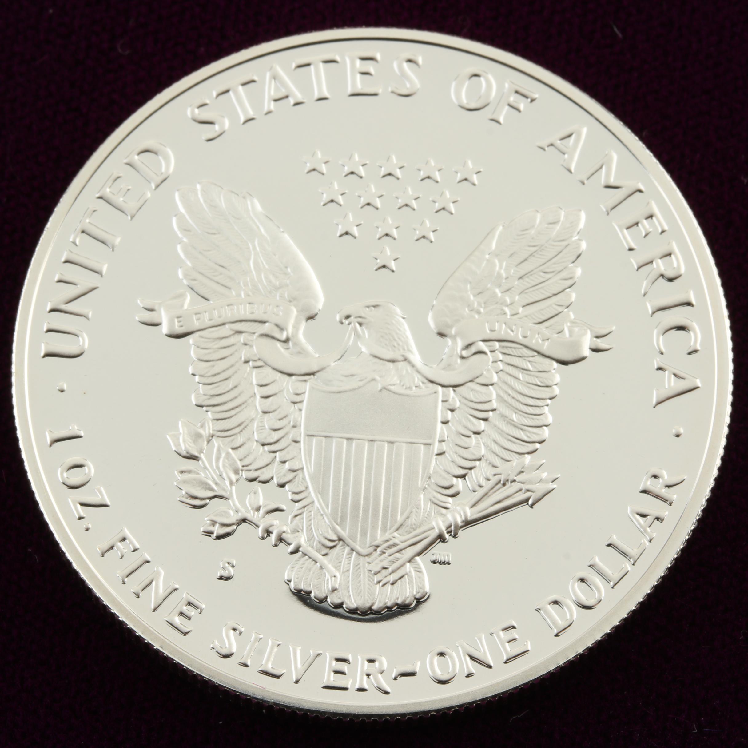 1989-S Walking Liberty Silver Eagle Proof Bullion Coin