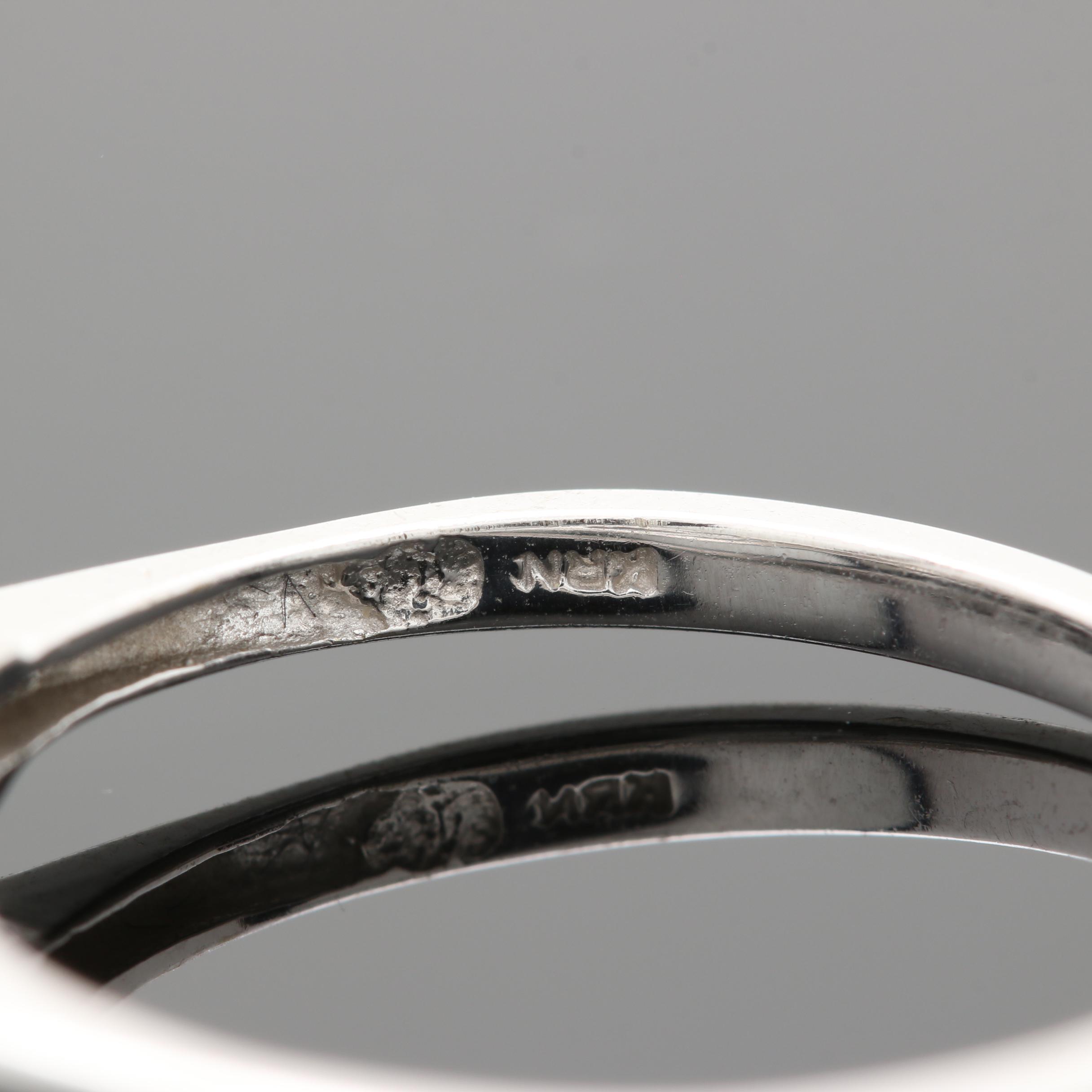 10K White Gold 0.95 CTW Diamond Ring