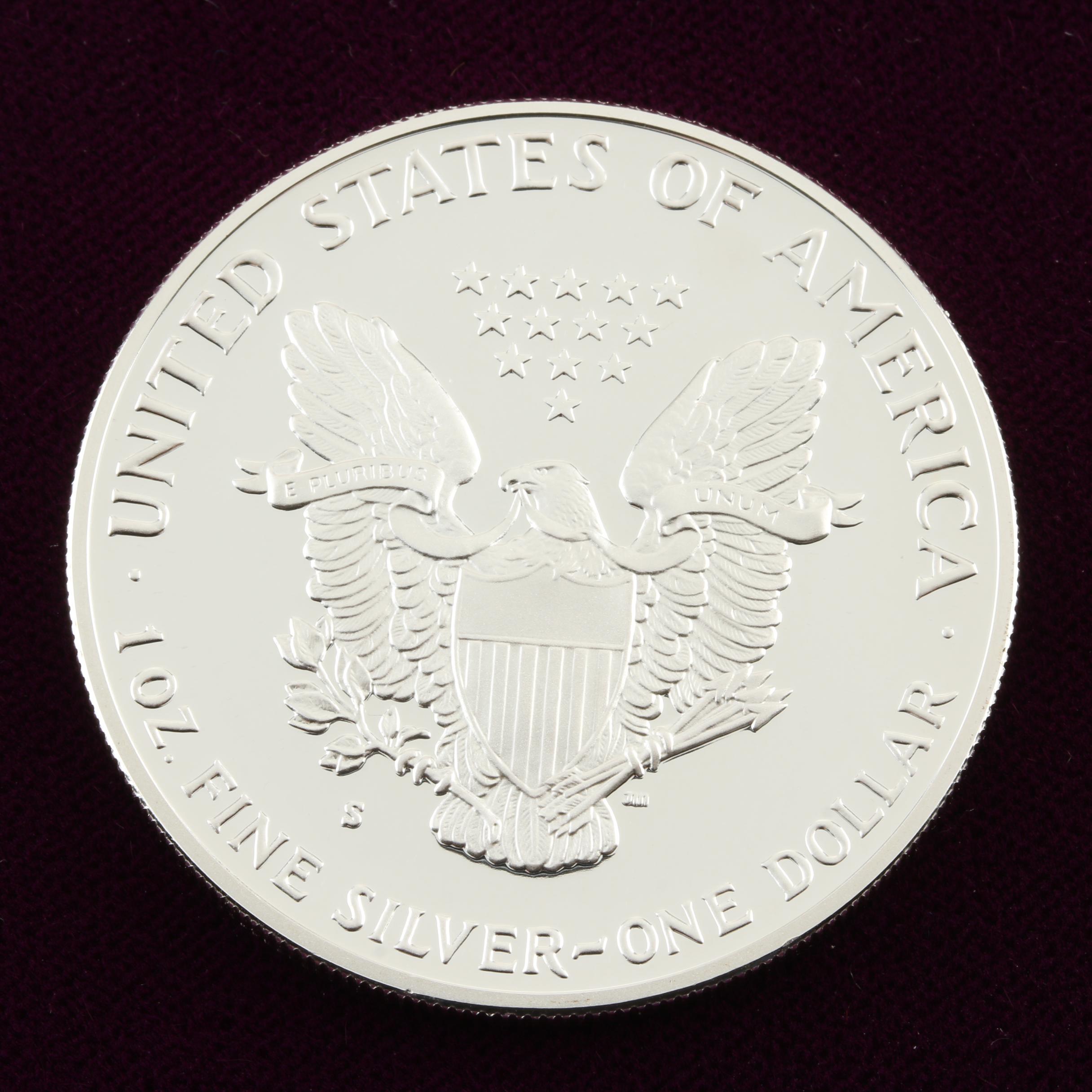 1990-S Walking Liberty Silver Eagle Proof Bullion Coin