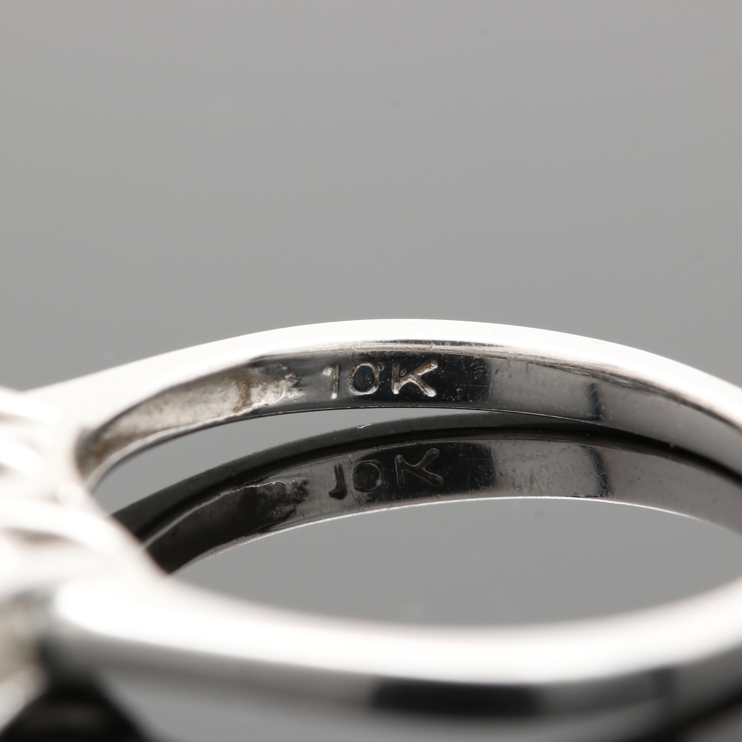 10K White Gold 0.99 CTW Diamond Ring