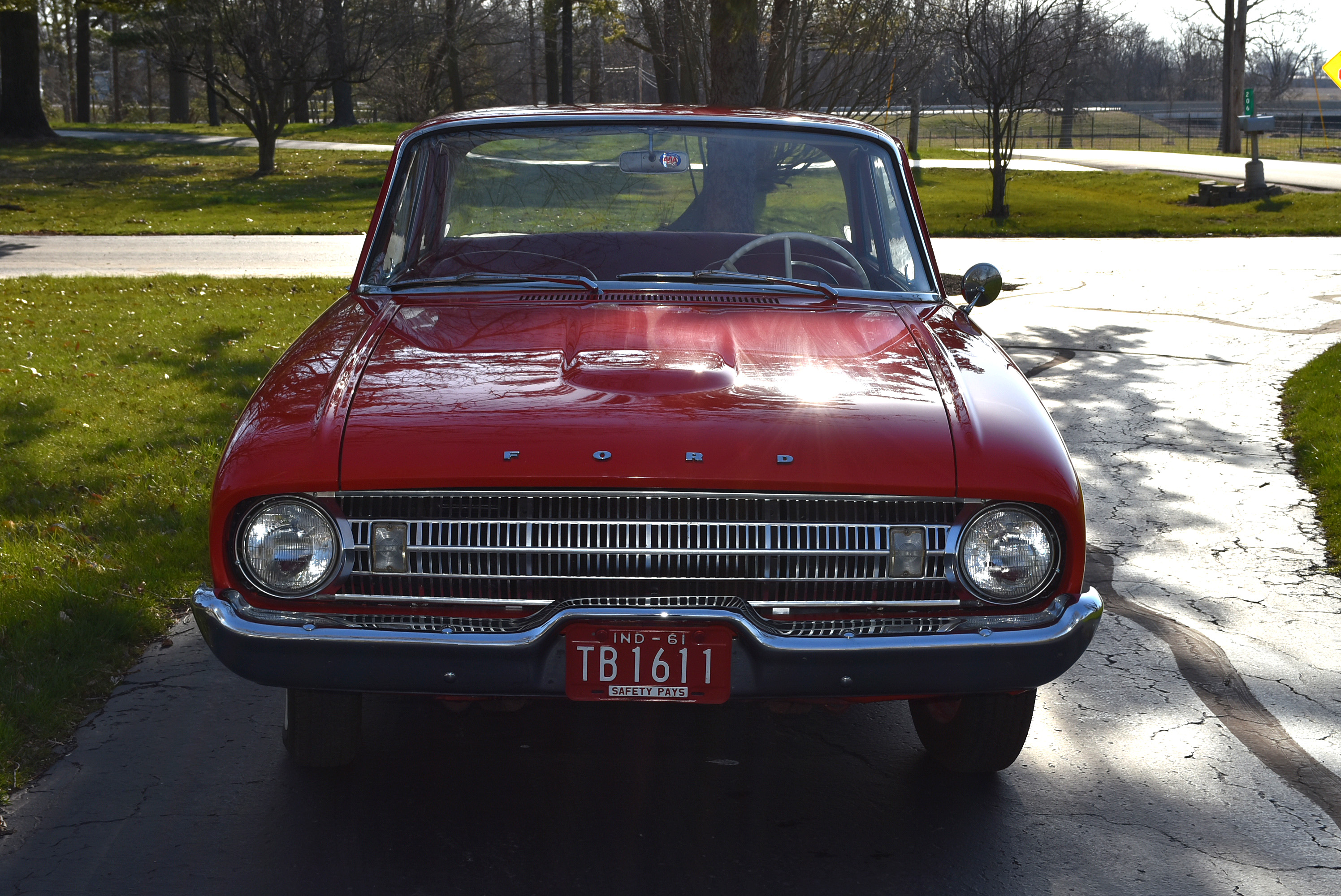 1961 Ford Falcon Futura Sedan in Monte Carlo Red