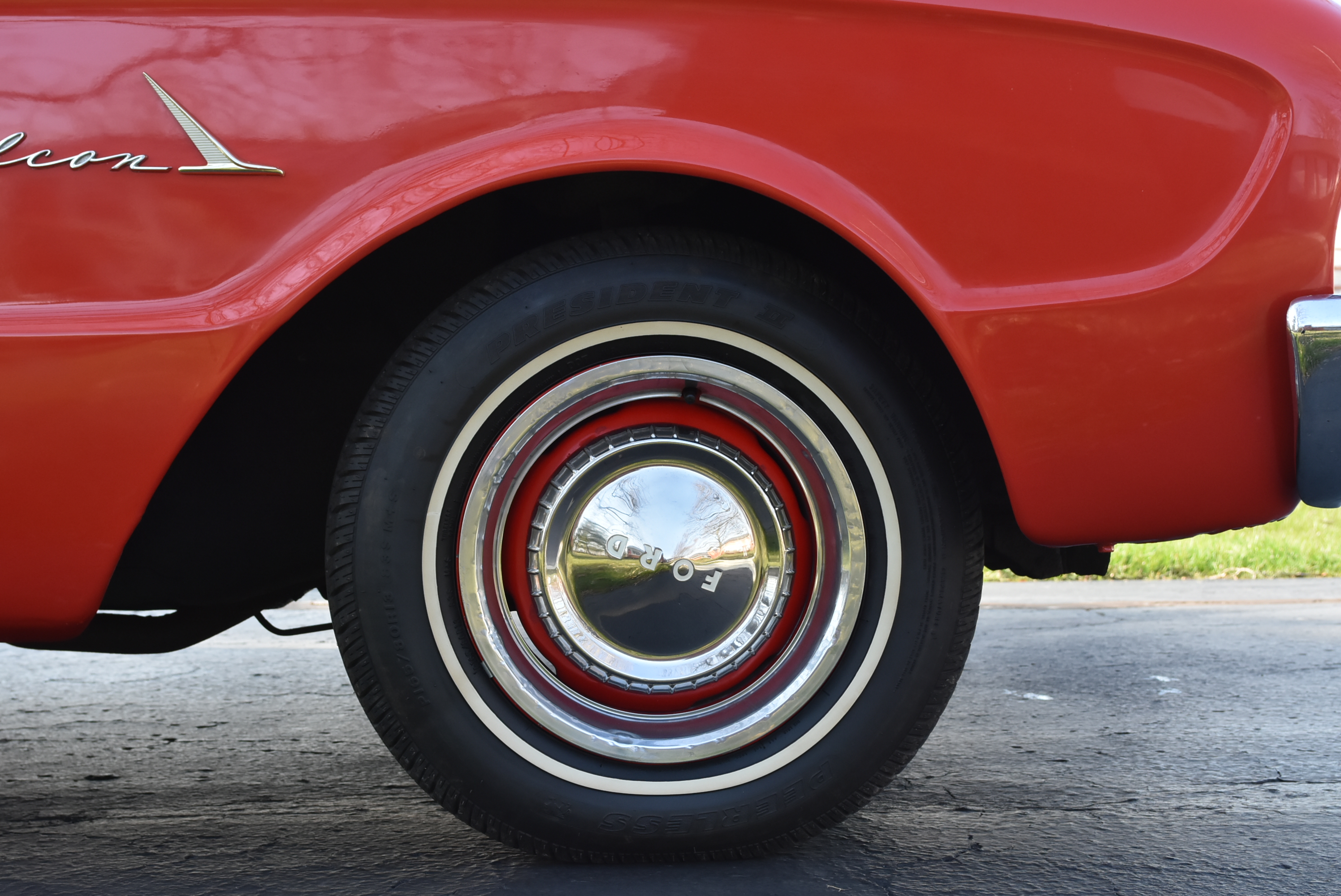 1961 Ford Falcon Futura Sedan in Monte Carlo Red
