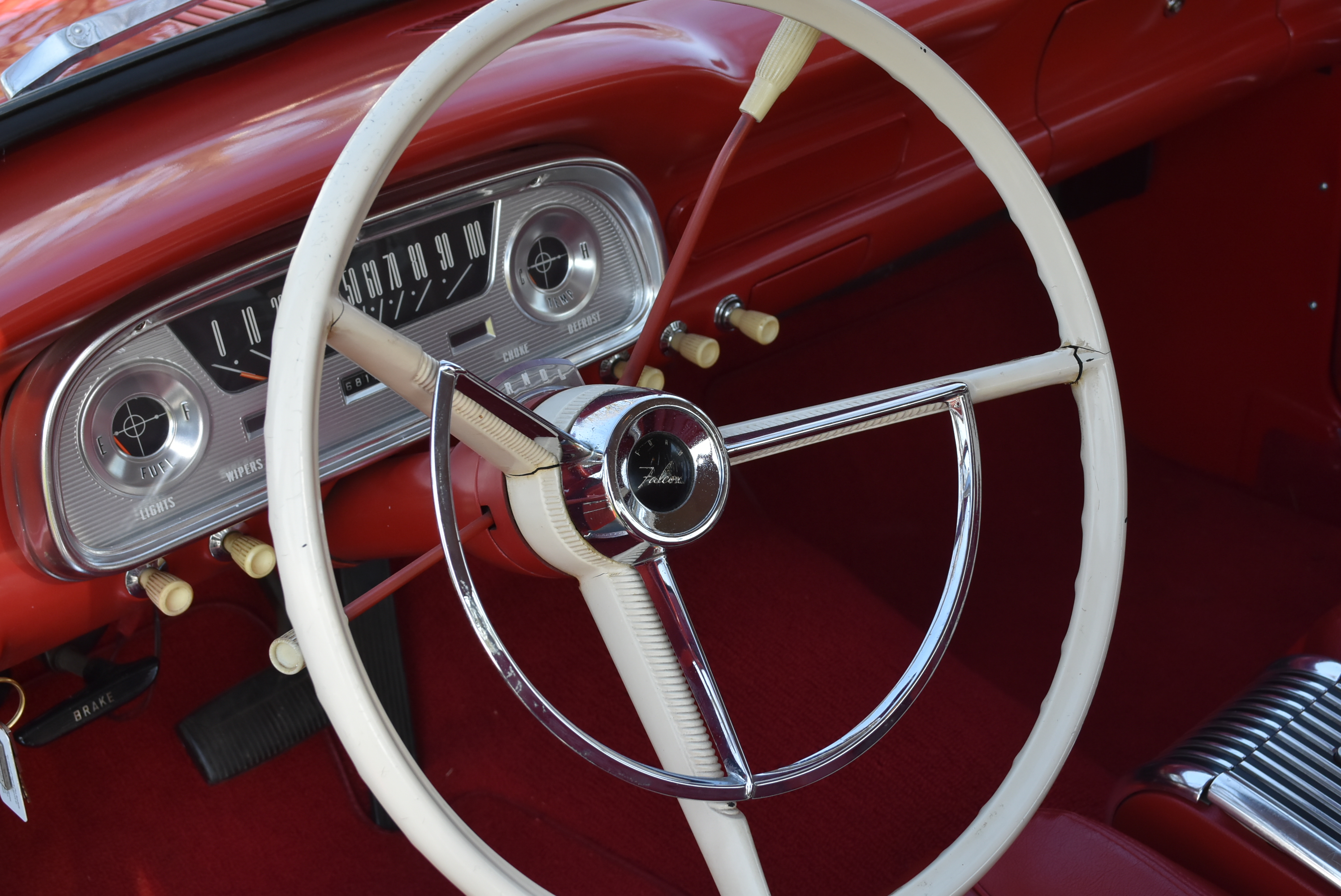 1961 Ford Falcon Futura Sedan in Monte Carlo Red