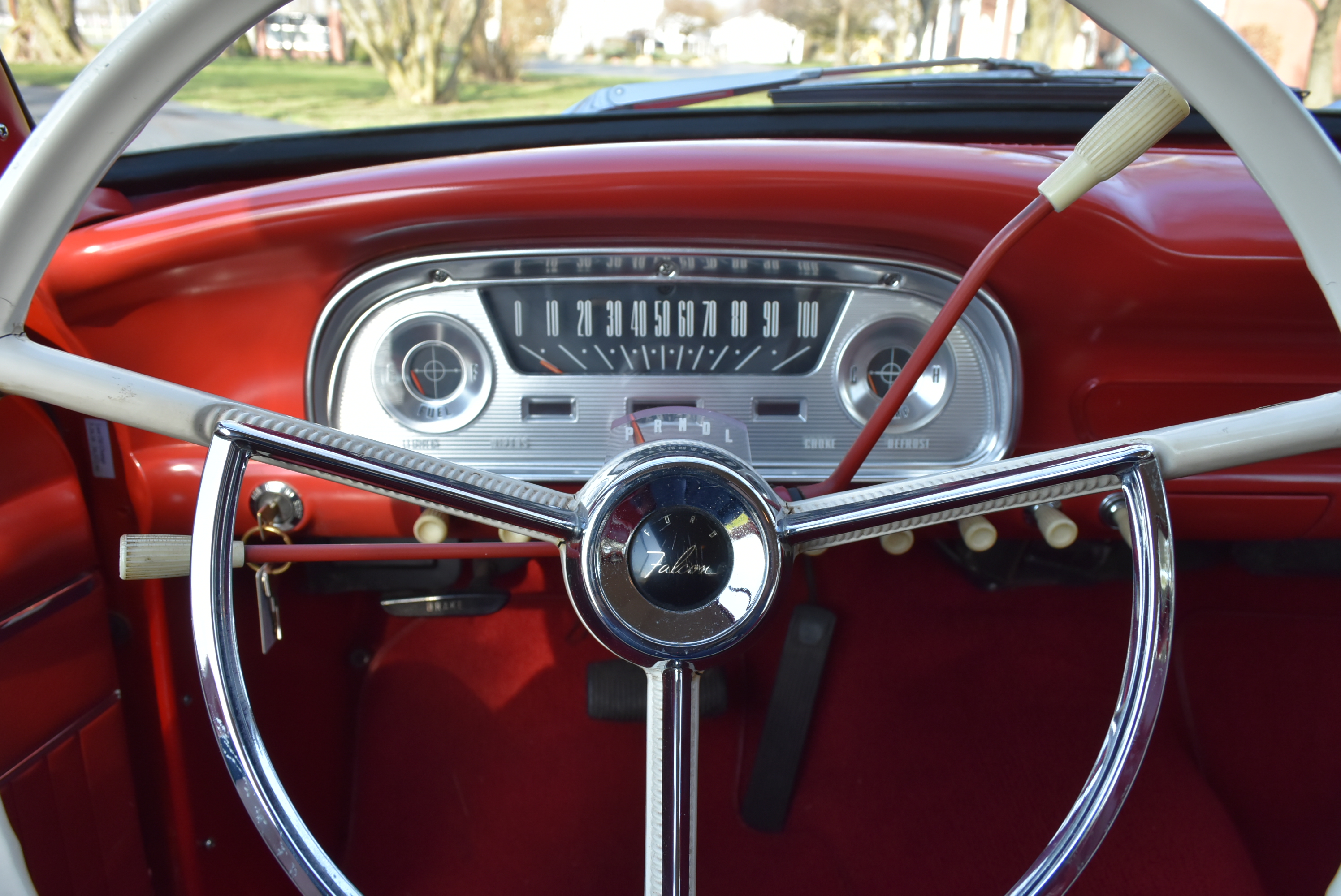 1961 Ford Falcon Futura Sedan in Monte Carlo Red