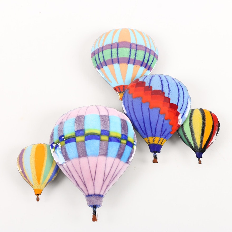 Bovano "Hot Air Balloons in Flight" Wall Art