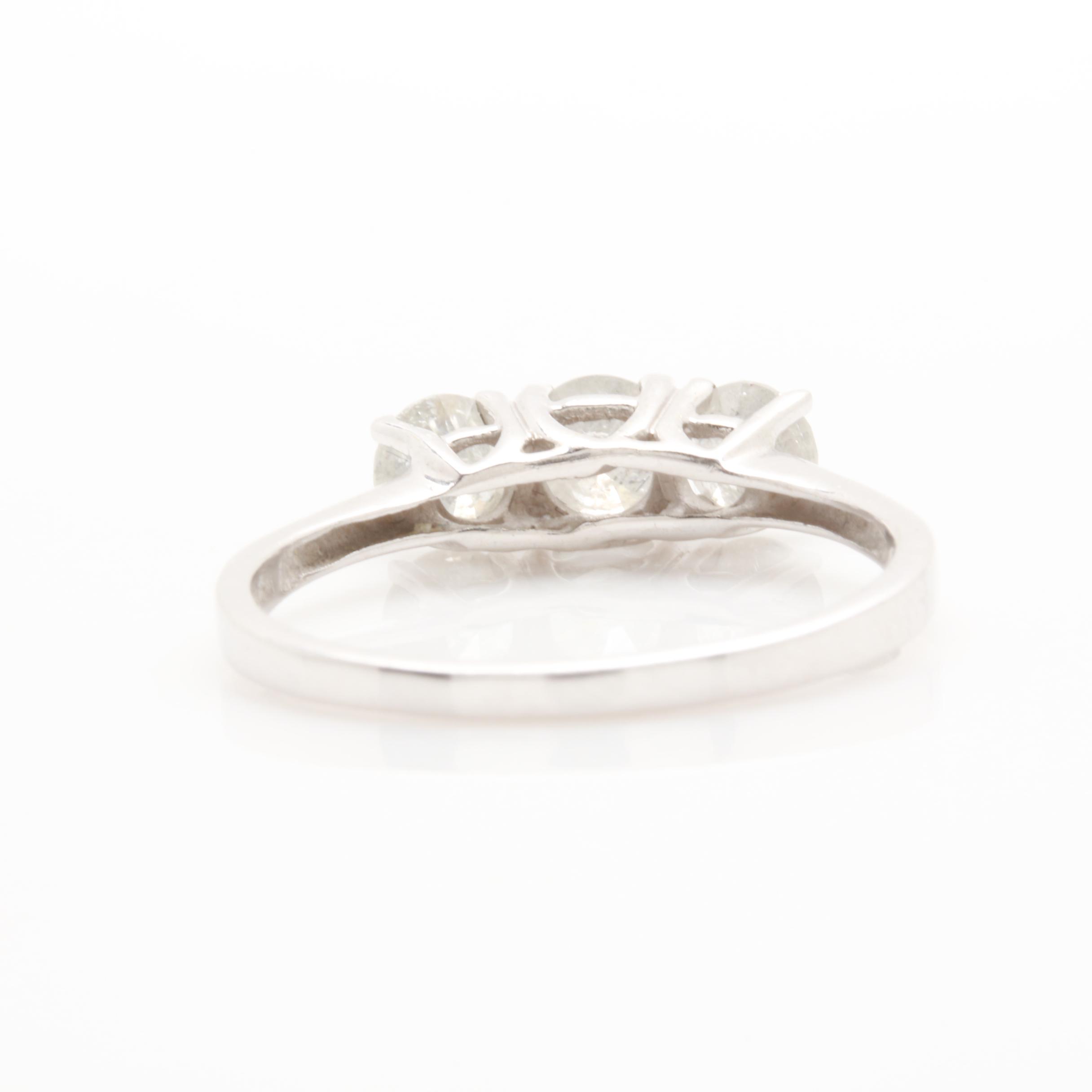 10K White Gold 1.10 CTW Diamond Ring