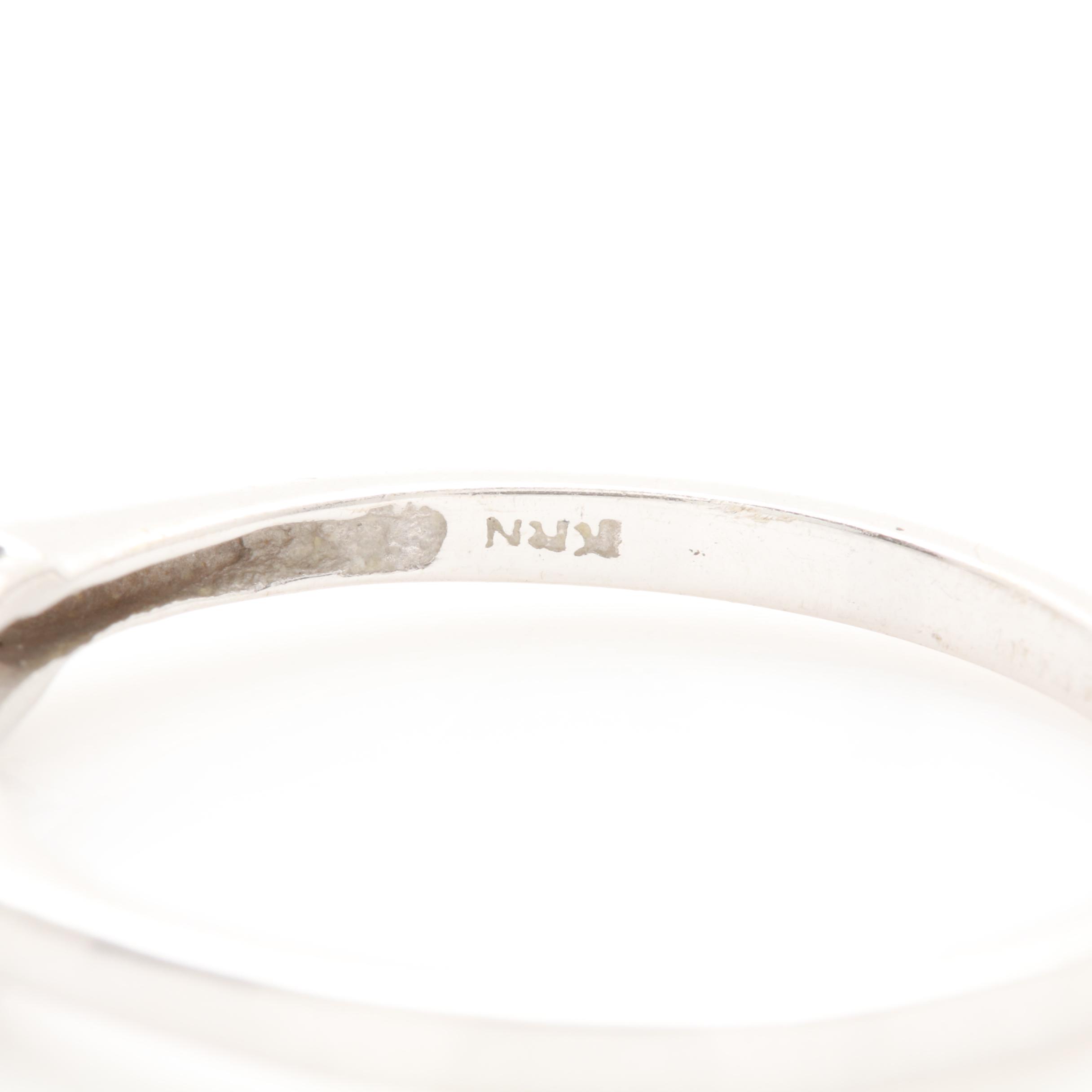 10K White Gold 1.10 CTW Diamond Ring