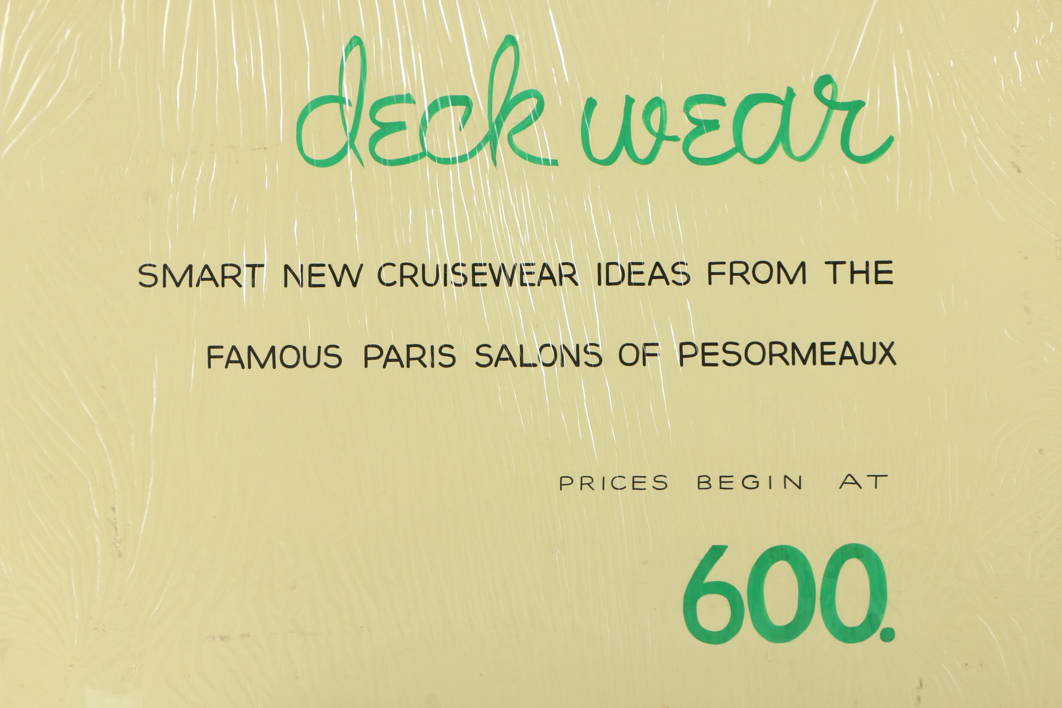 Hand-Made Department Store Sign and Business Charts and Graphs