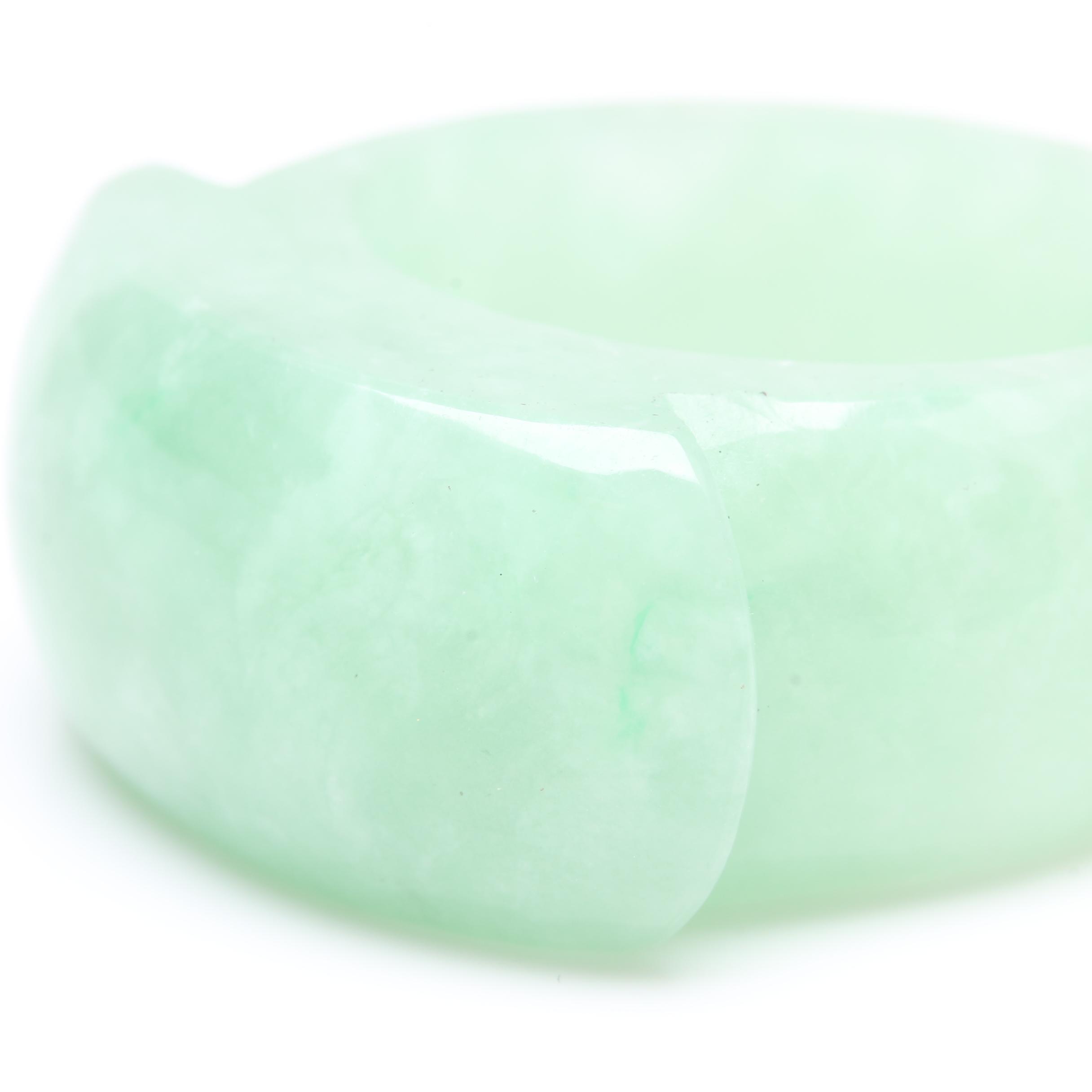 Carved Jadeite Ring and Pendant