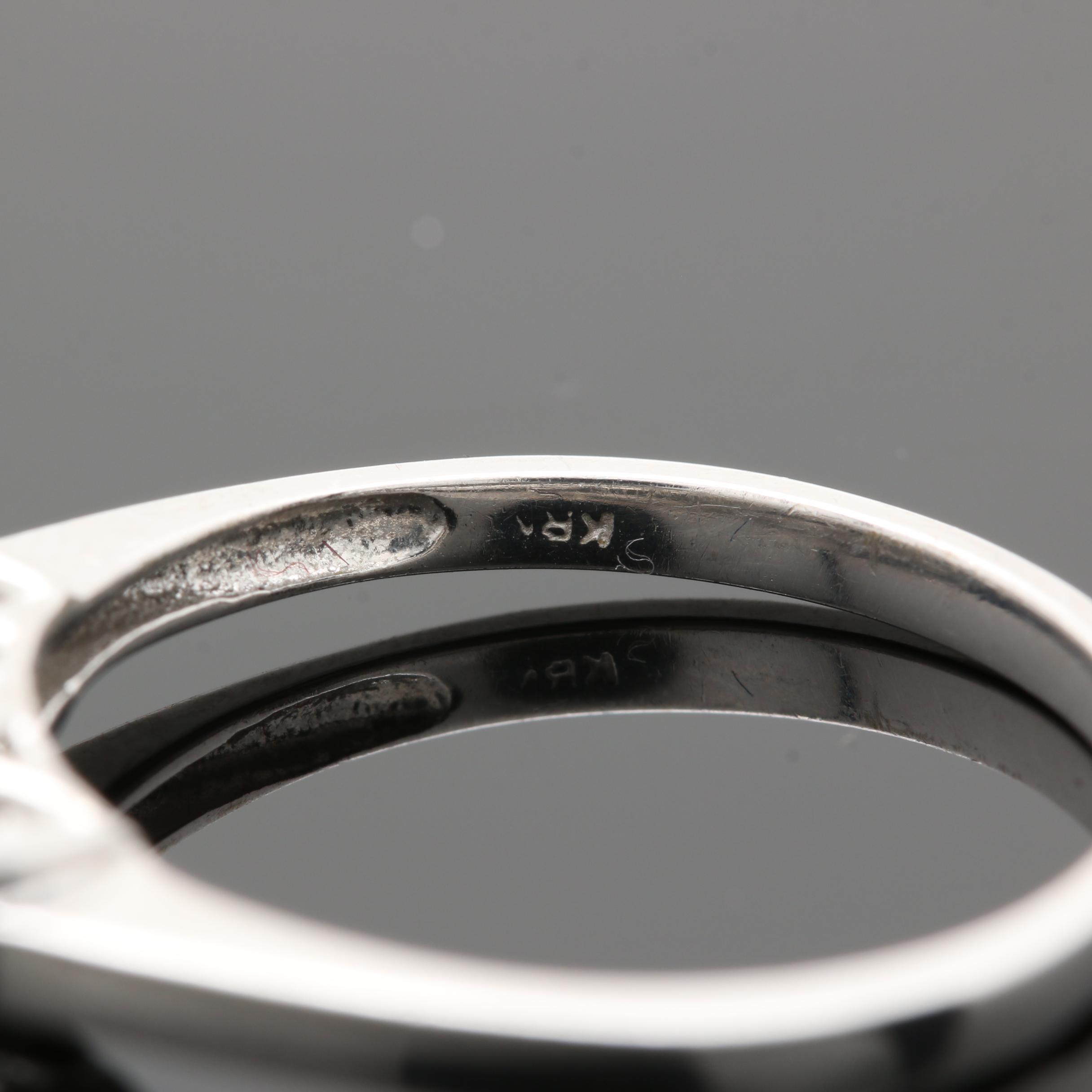 10K White Gold 1.28 CTW Diamond Ring