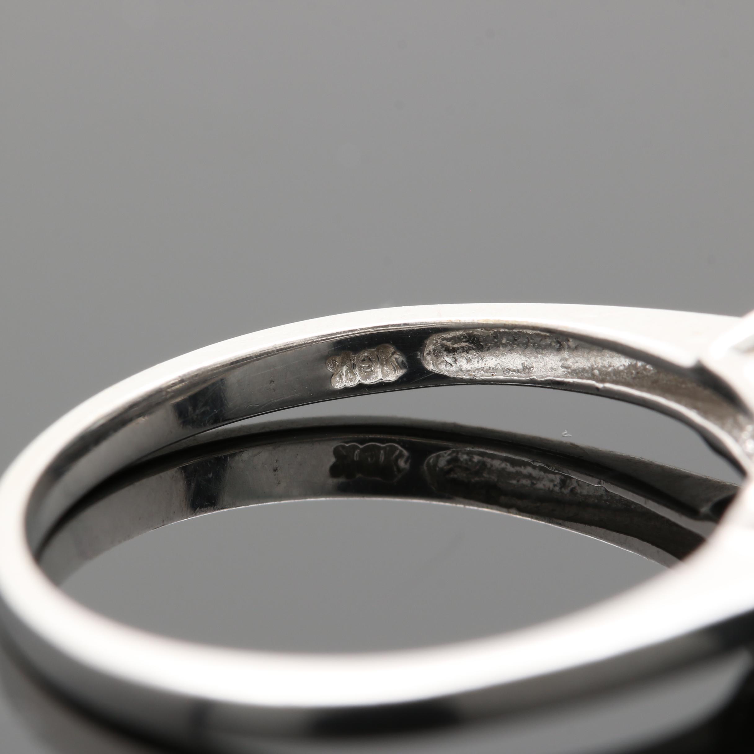 10K White Gold 1.28 CTW Diamond Ring